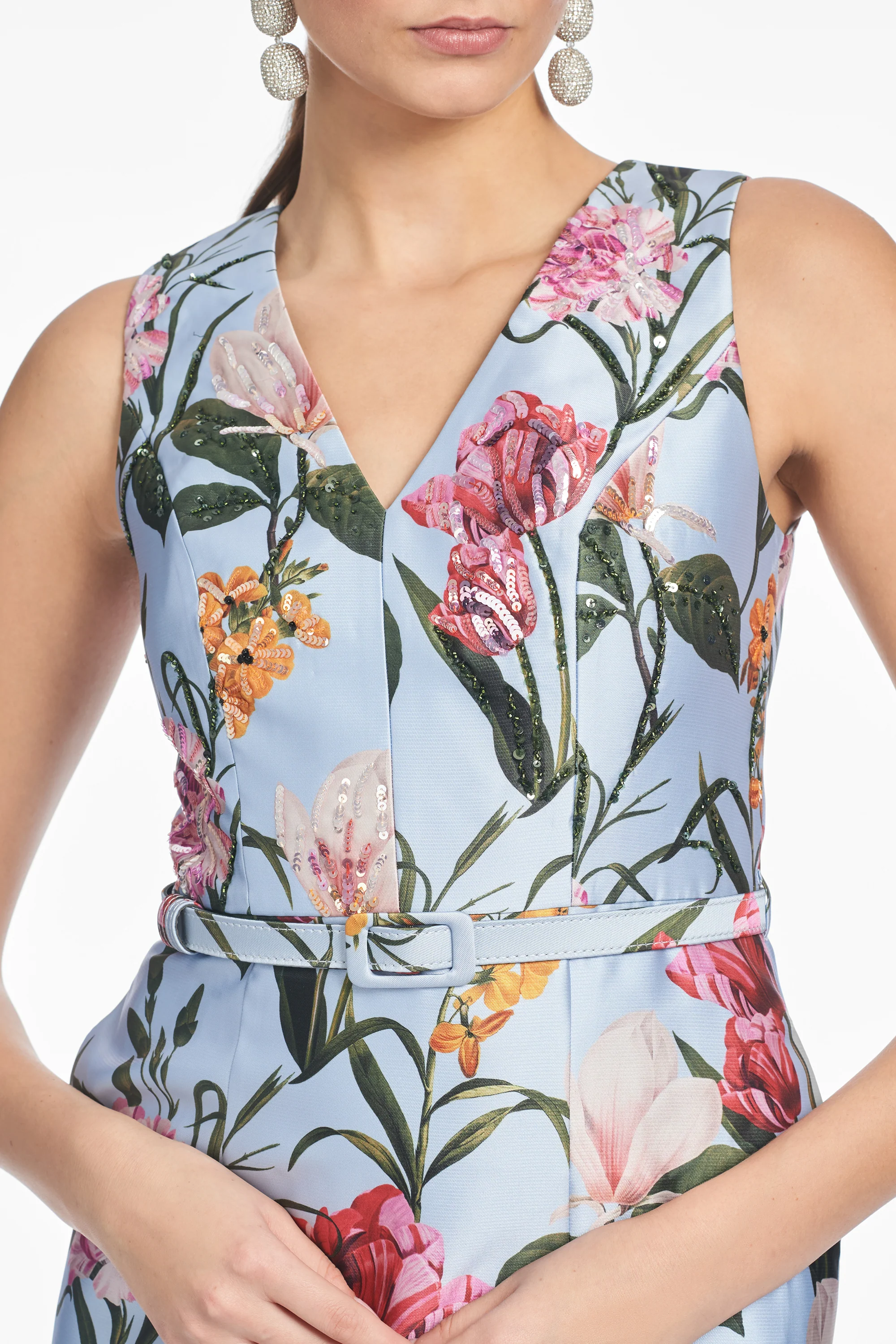 ADELLYN GOWN - GLACIAL BLUE BLOSSOMS - FINAL SALE - Image 3