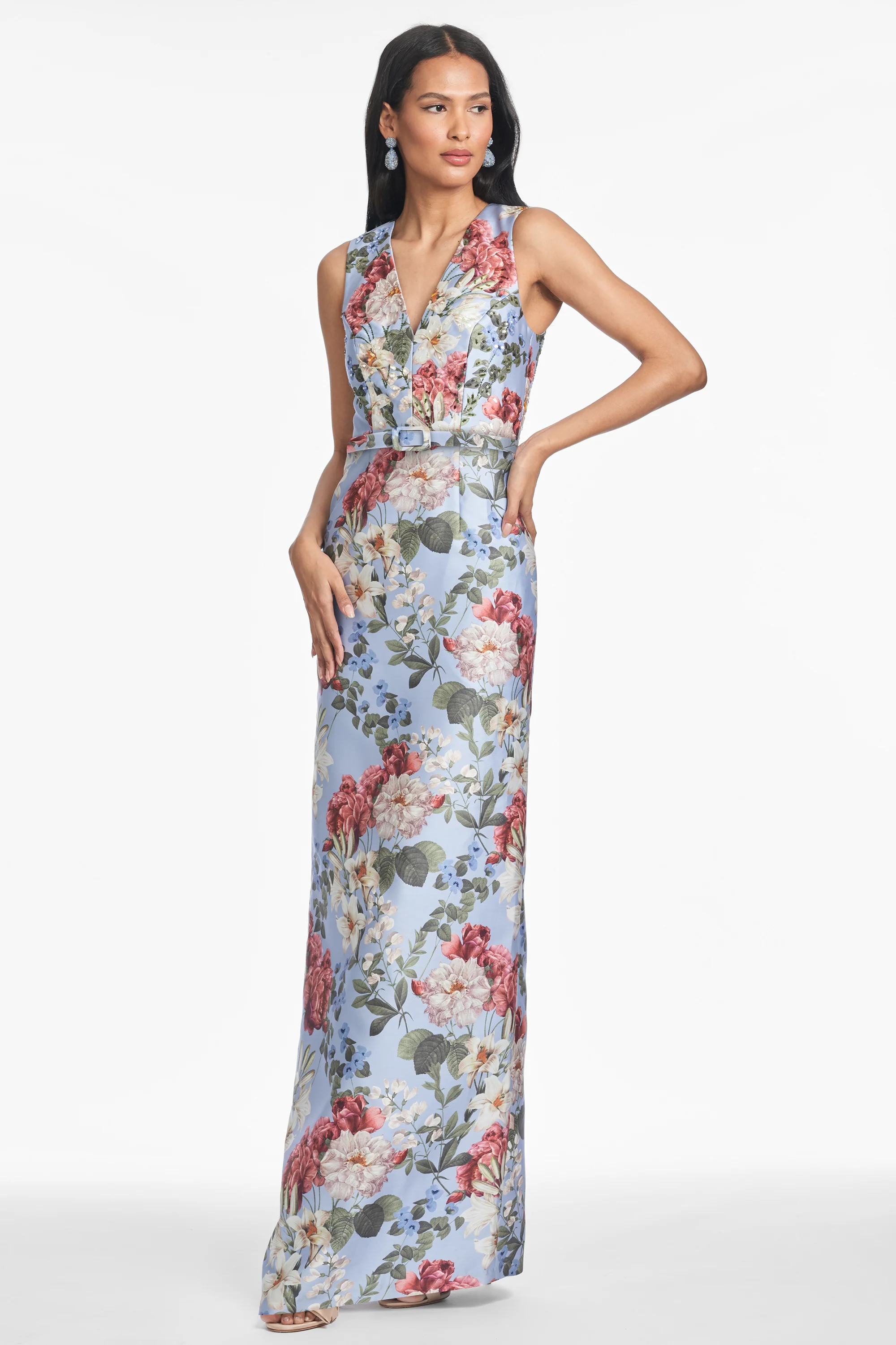 ADELLYN GOWN - POWDER BLUE BOUQUET - FINAL SALE - Image 3
