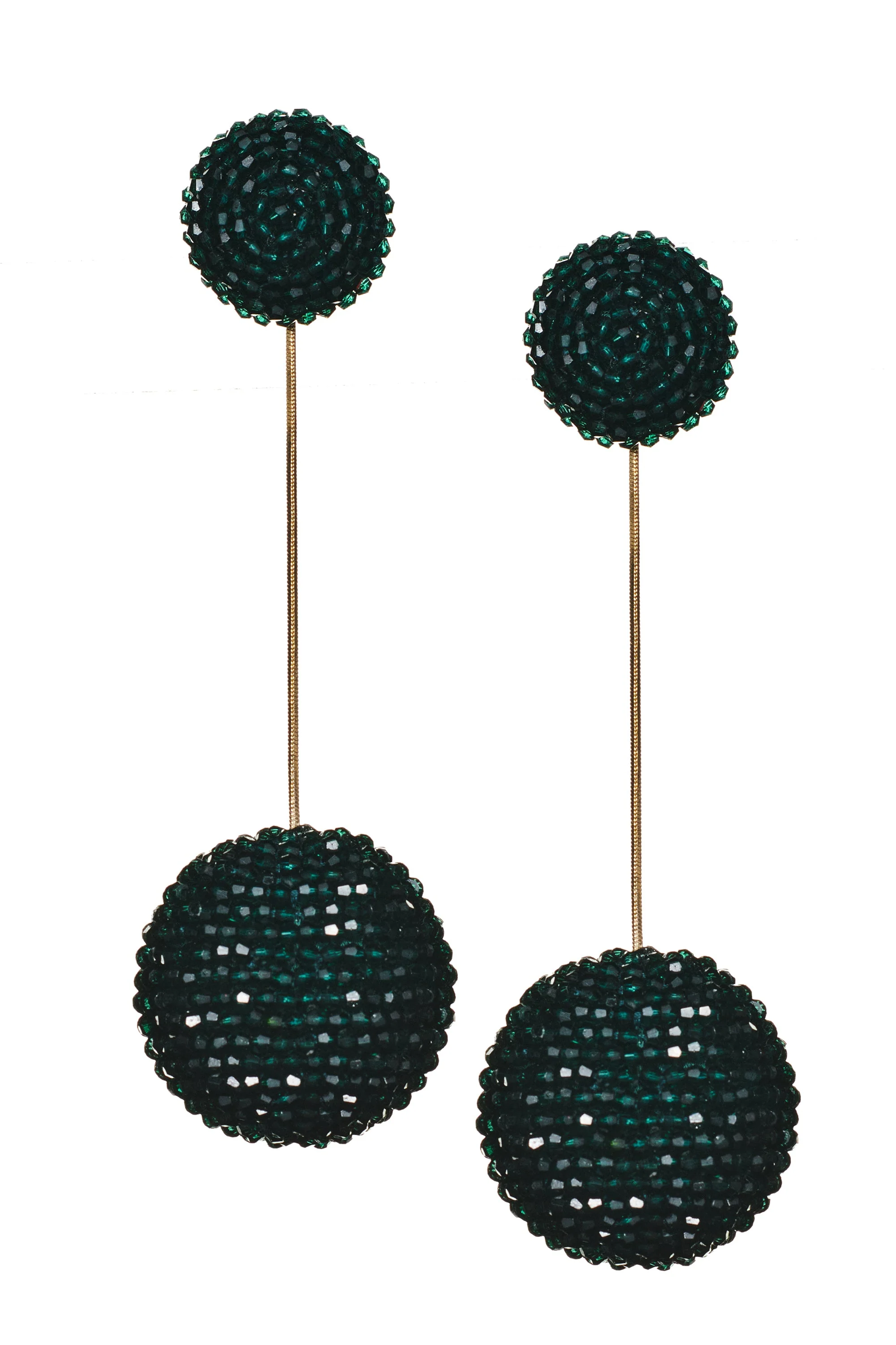 ARIA EARRINGS - EMERALD - Image 2