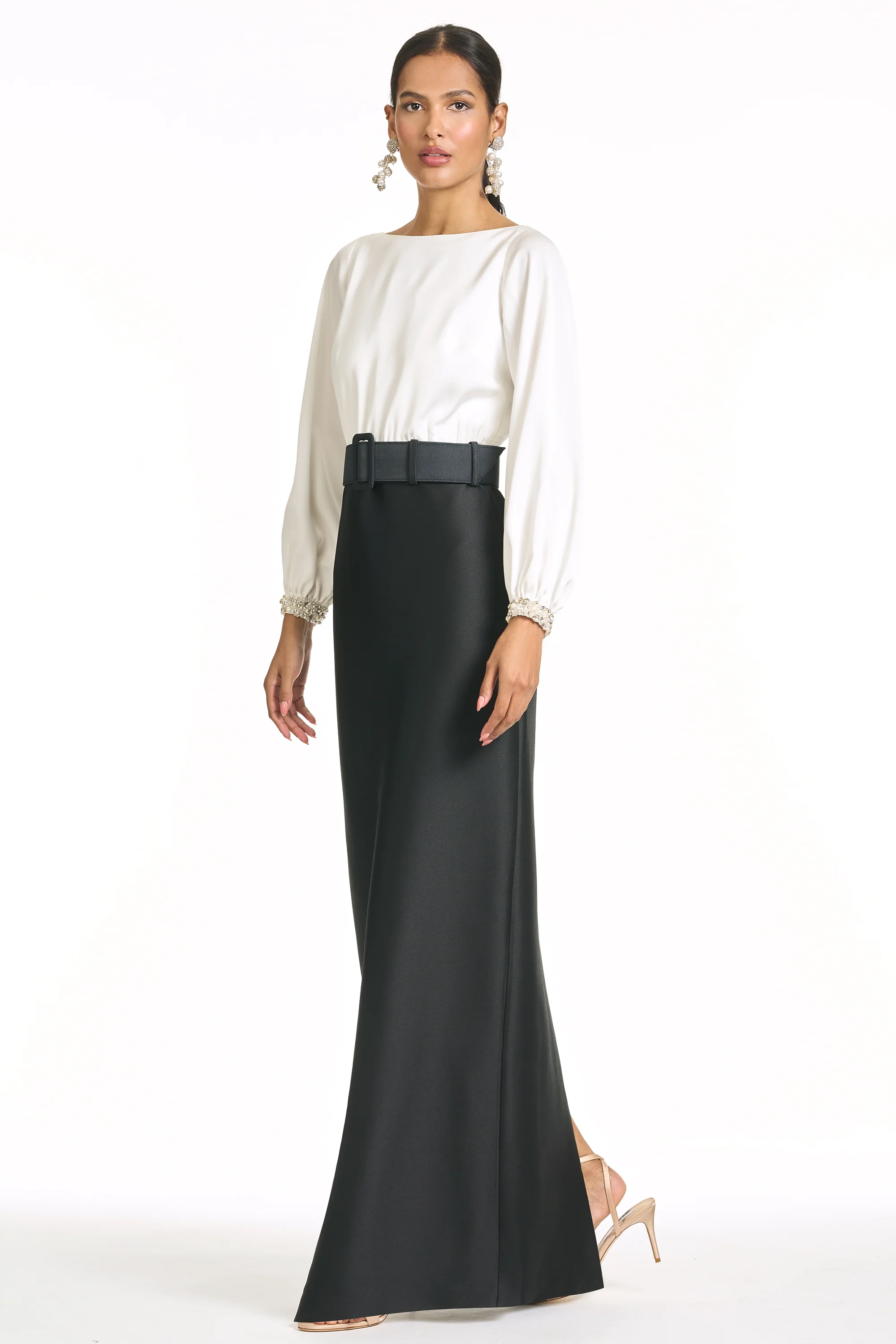 ASTOR GOWN - IVORY/BLACK - Image 6