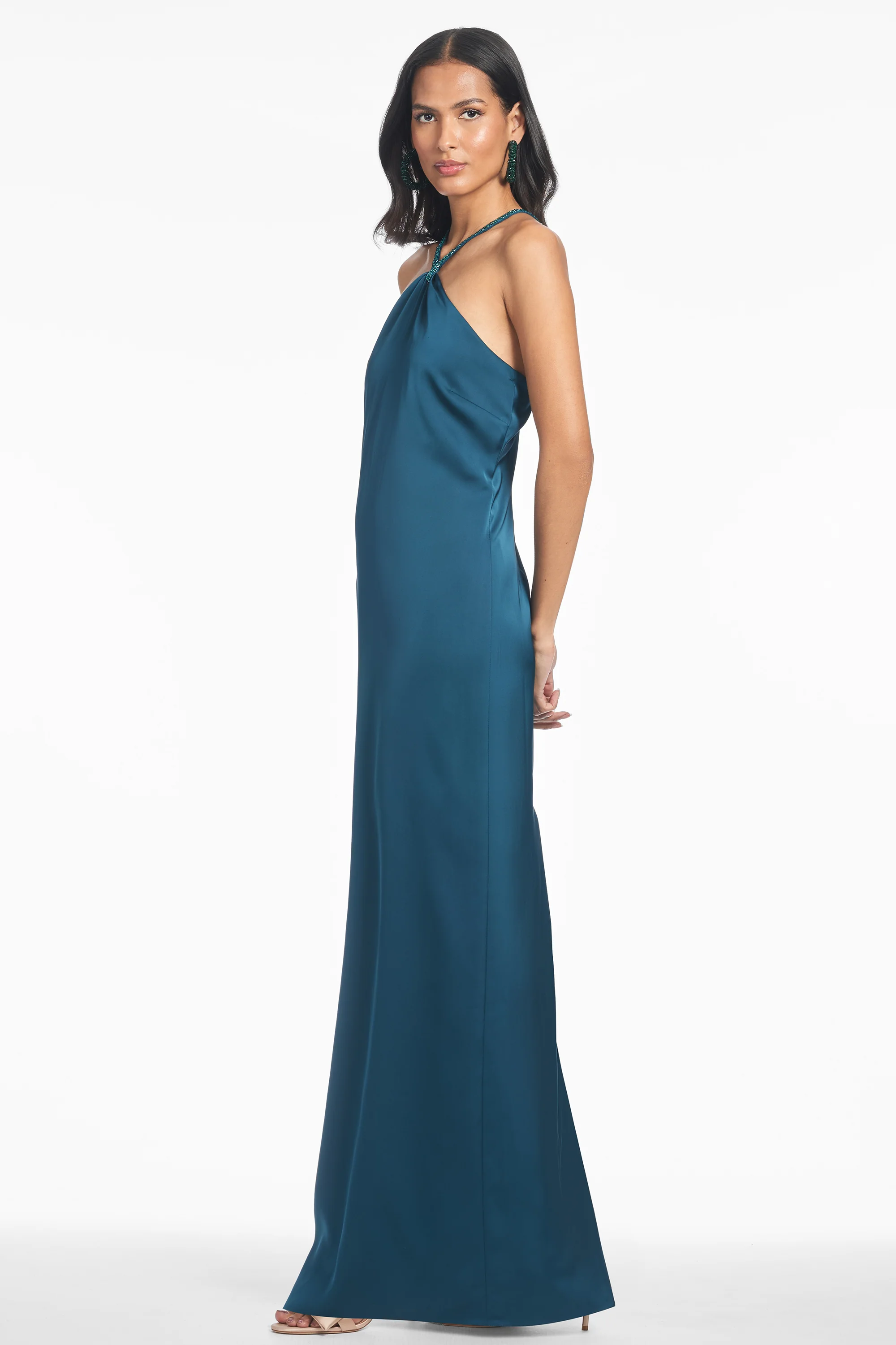 BECCA GOWN - BOTTLE GREEN - FINAL SALE - Image 3