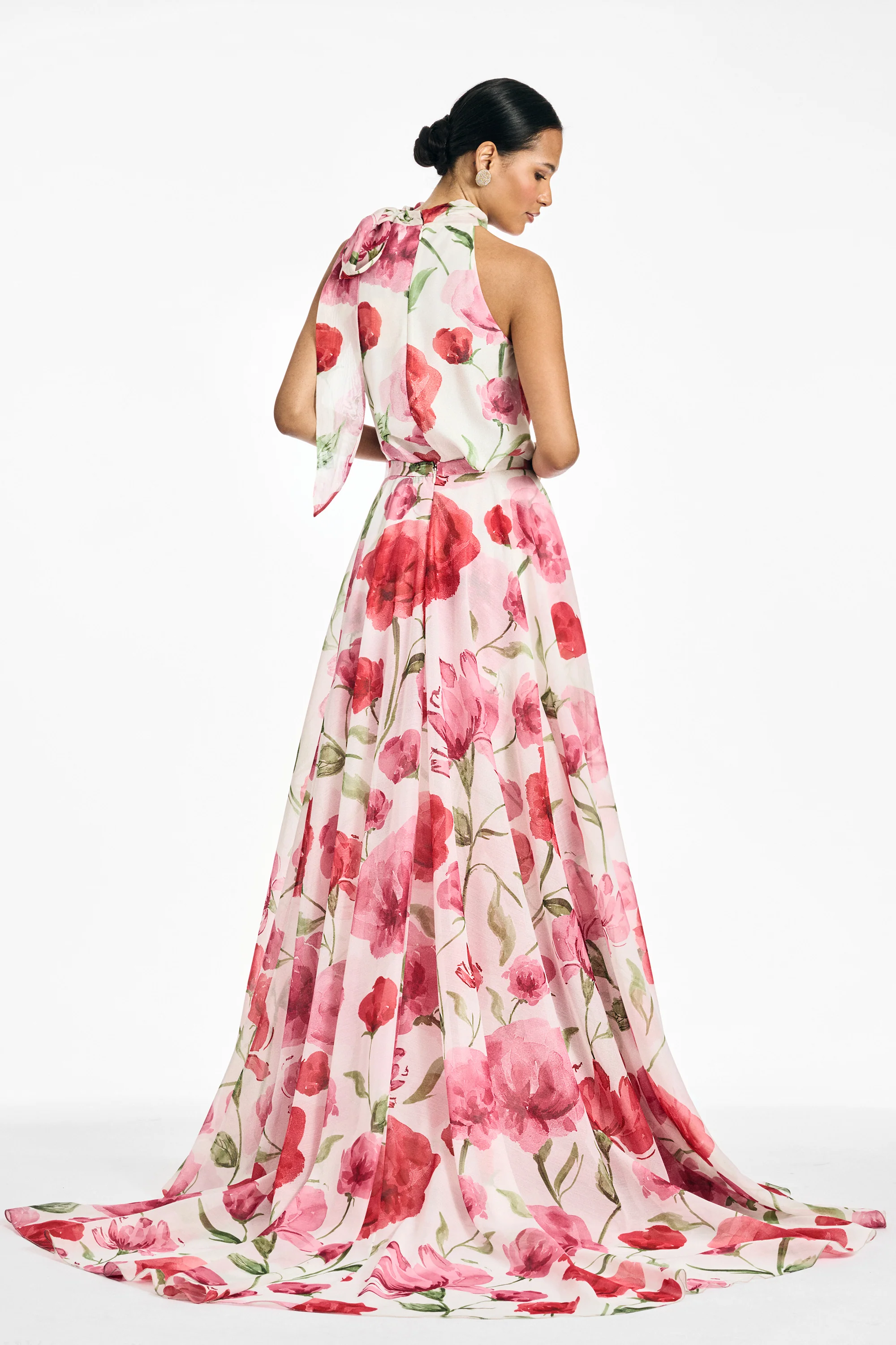 BELLAMY SKIRT - GRANDE WATERCOLOR POPPIES - Image 3
