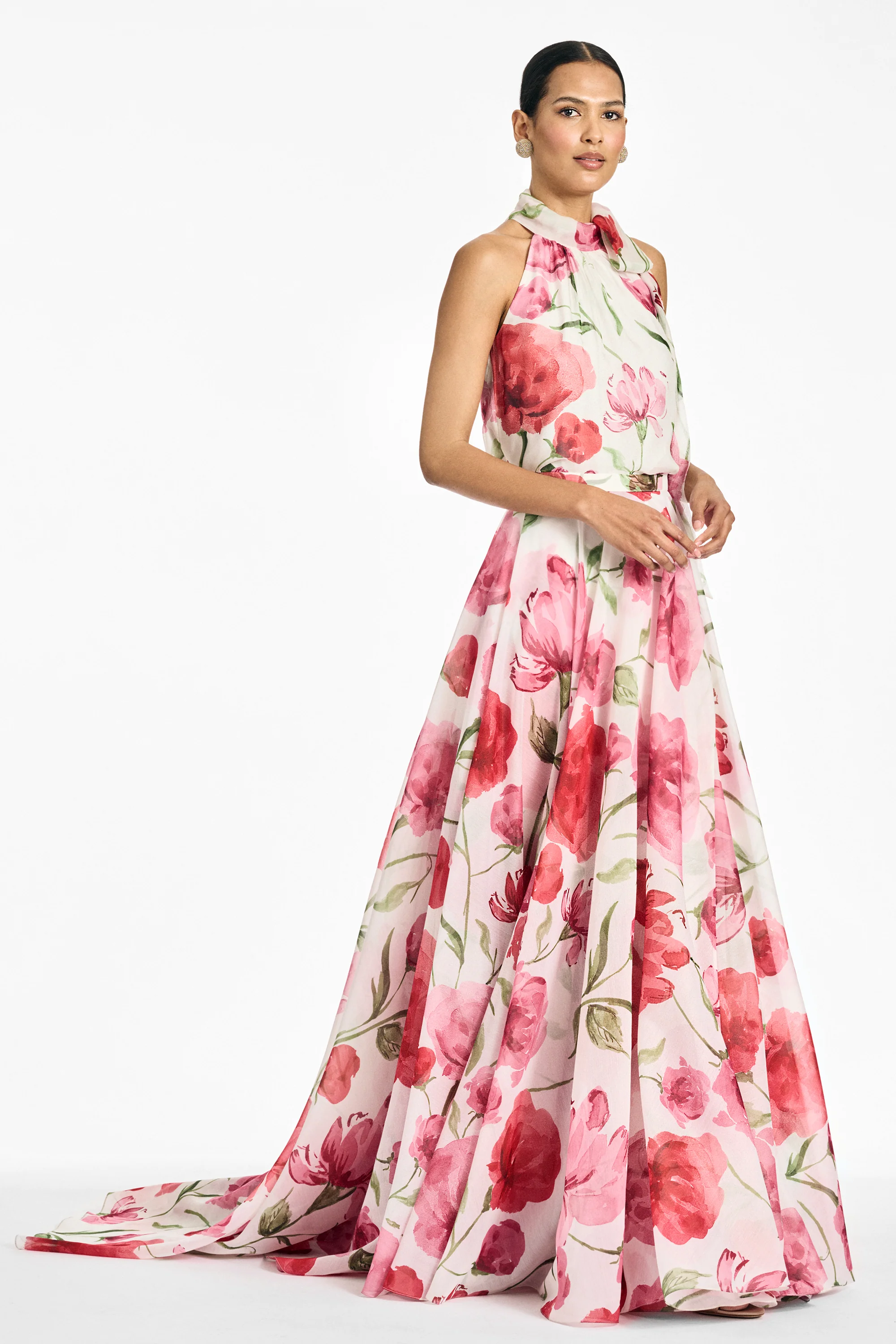 BELLAMY SKIRT - GRANDE WATERCOLOR POPPIES - Image 7