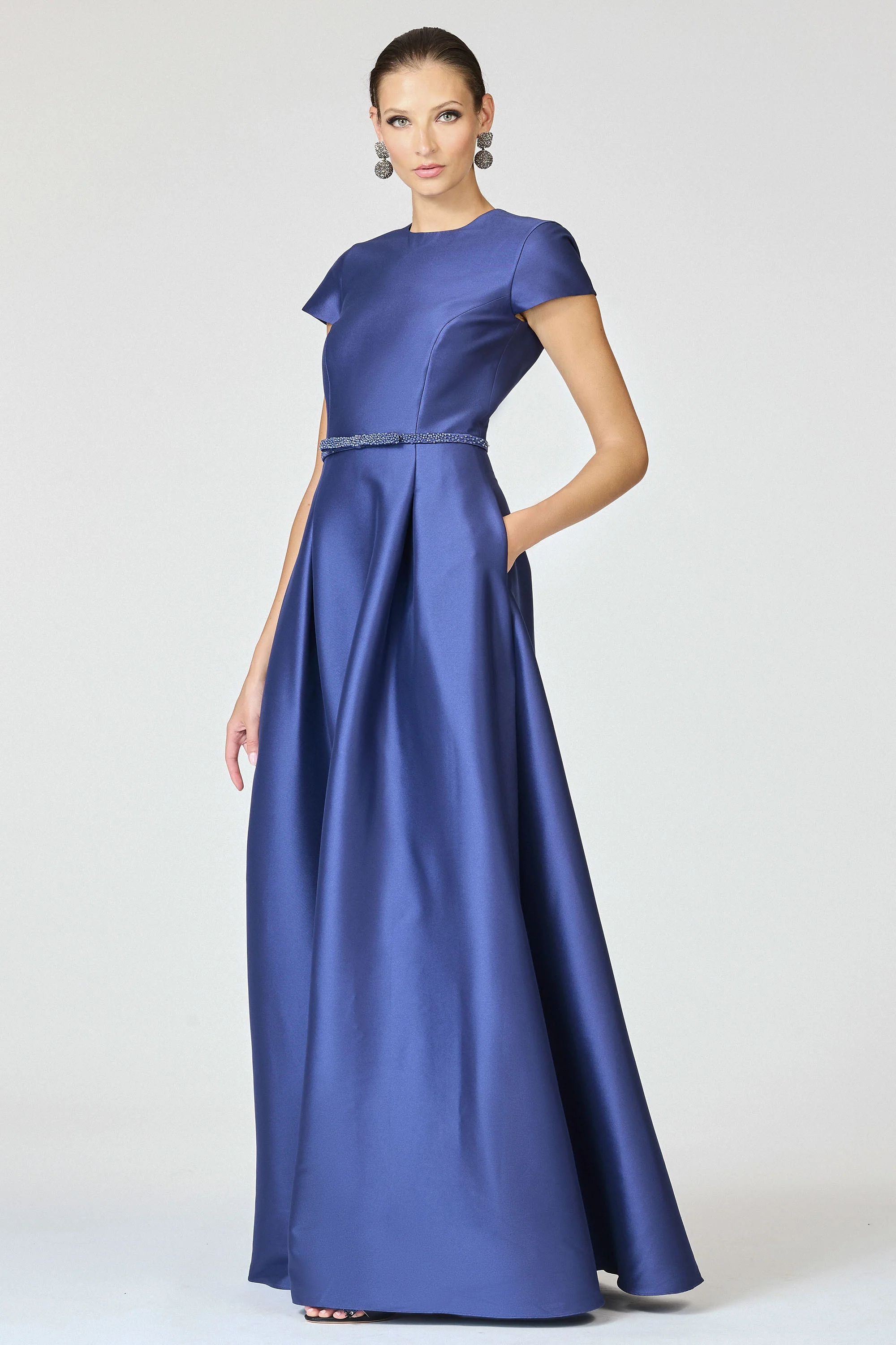 BLYTHE GOWN - WASHED INDIGO - Image 3