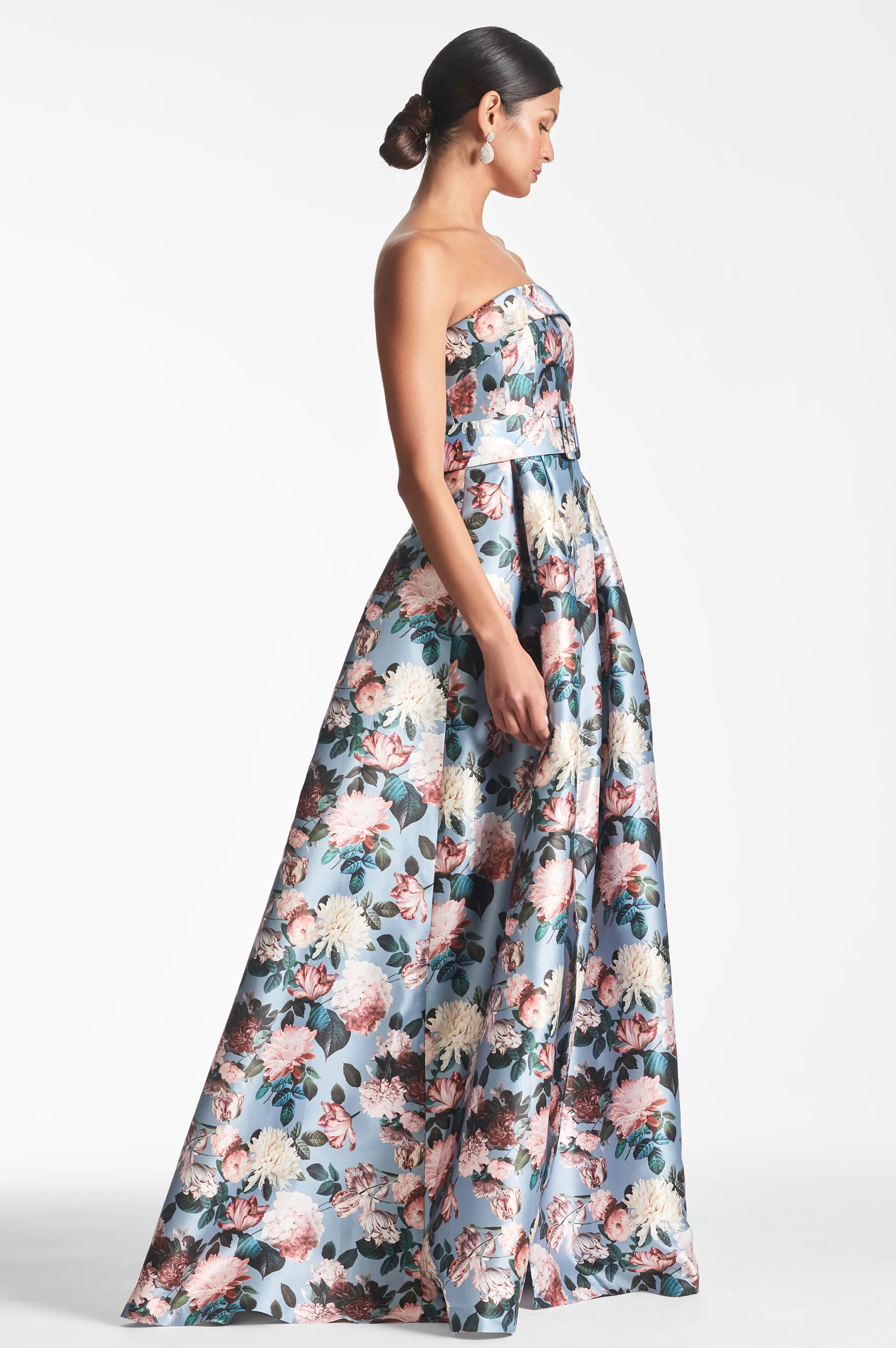 BRIELLE GOWN - ICE BLUE GARDEN - FINAL SALE - Image 2