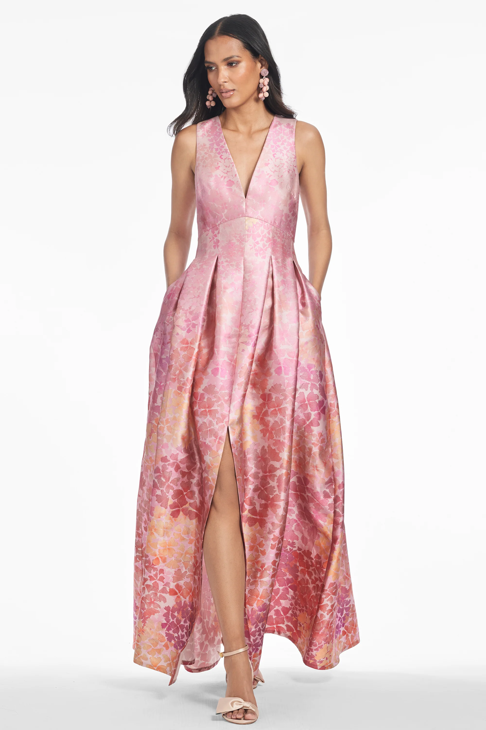 BROOKE GOWN - LIGHT SUNSET HYDRANGEA - FINAL SALE - Image 3