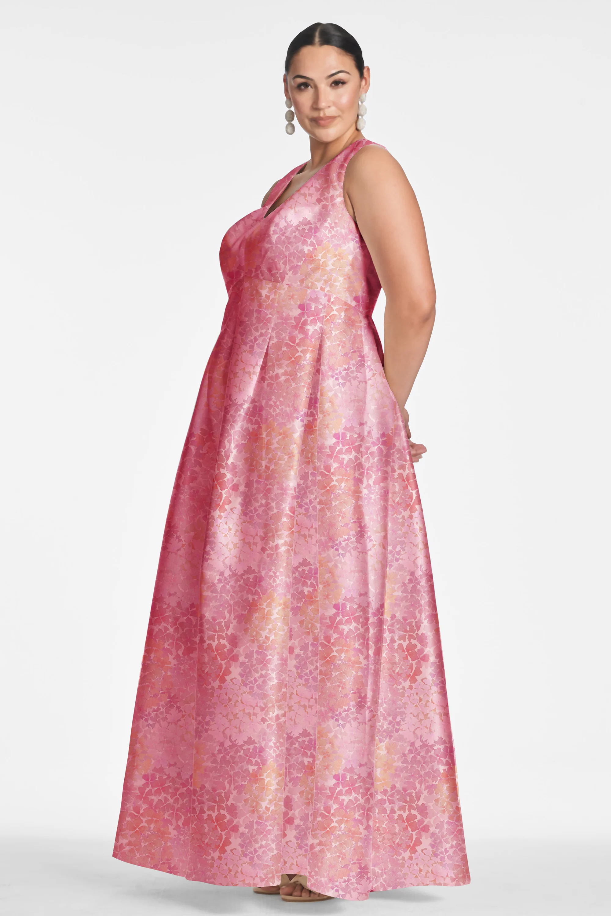 BROOKE GOWN - LIGHT SUNSET HYDRANGEA - FINAL SALE - Image 6