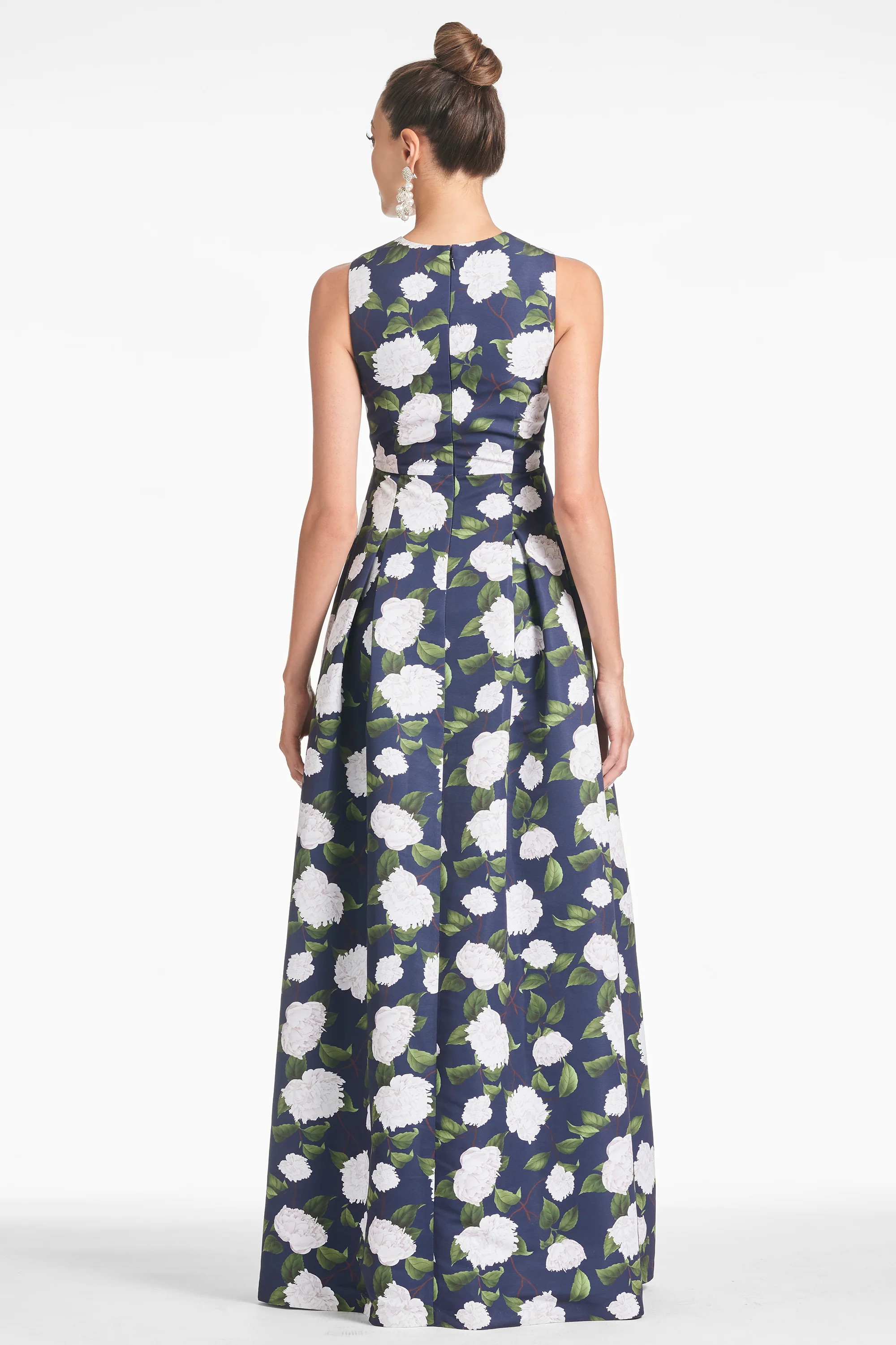 BROOKE GOWN - NAVY/IVORY MOONLIT GARDEN - FINAL SALE - Image 4