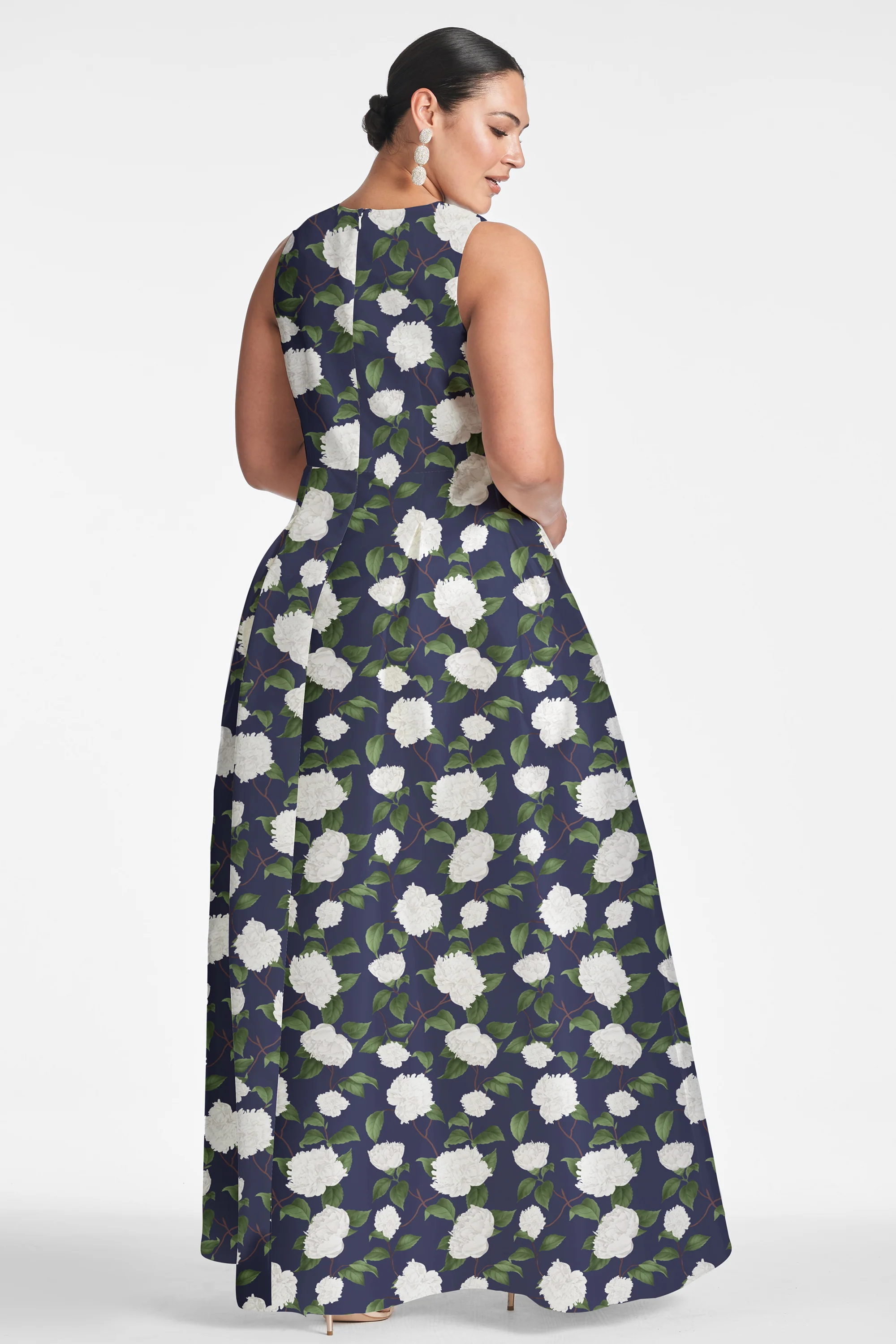 BROOKE GOWN - NAVY/IVORY MOONLIT GARDEN - FINAL SALE - Image 7