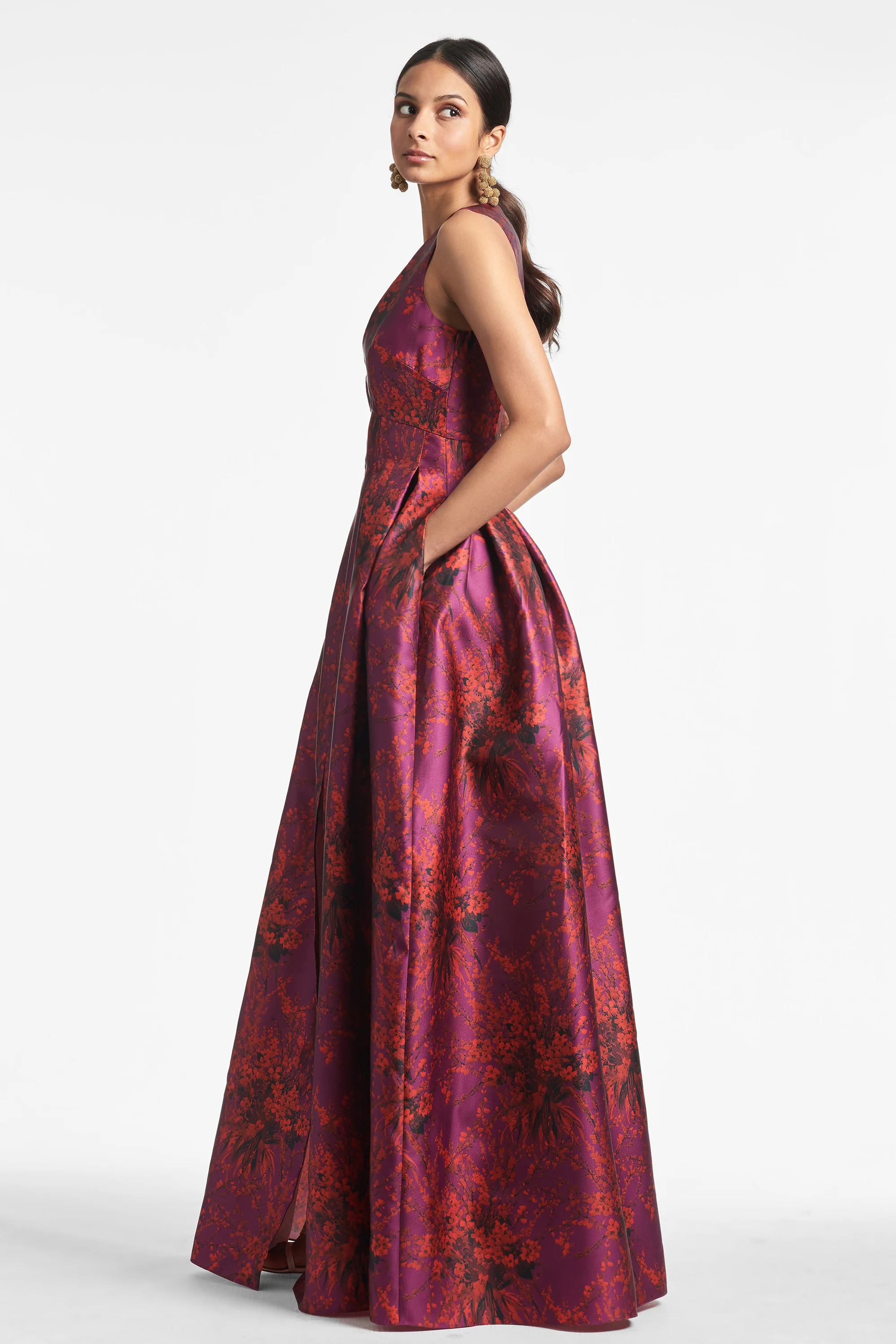 BROOKE GOWN - RASPBERRY BOUQUET MULTI - FINAL SALE - Image 2