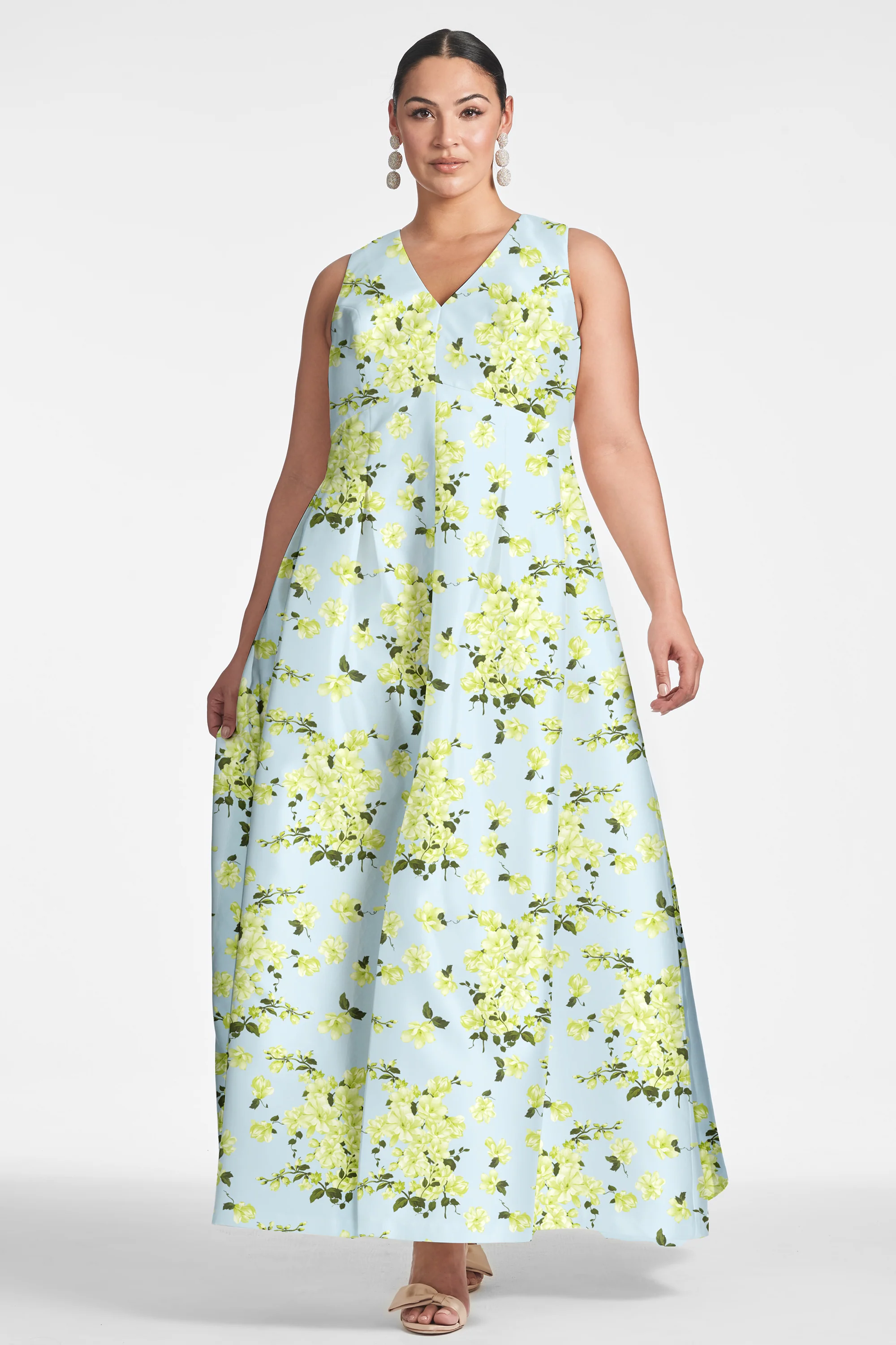 BROOKE GOWN - SKY CITRINE FLORAL - FINAL SALE - Image 5