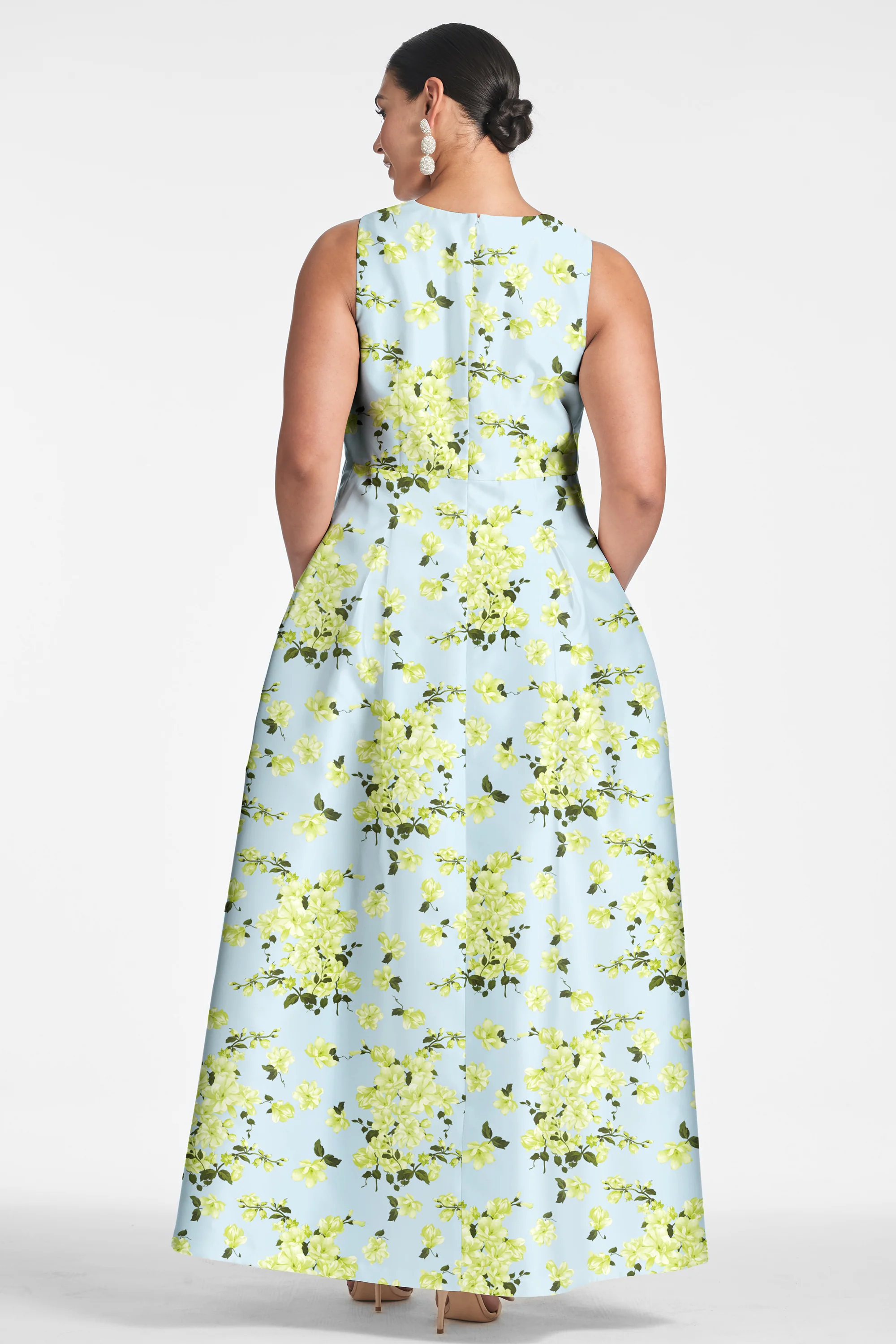 BROOKE GOWN - SKY CITRINE FLORAL - FINAL SALE - Image 7