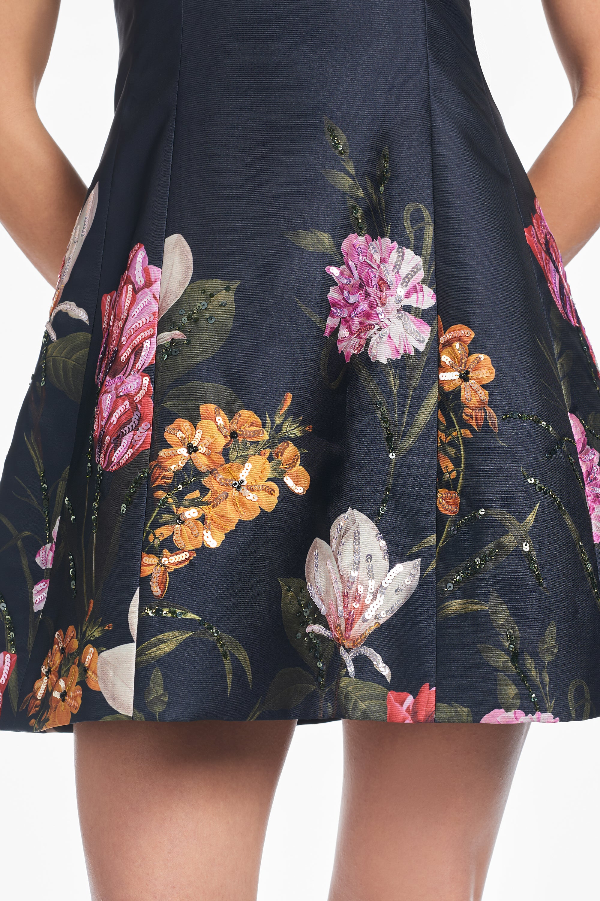 CAROLINE DRESS - DARK MIDNIGHT GARDEN - FINAL SALE - Image 6