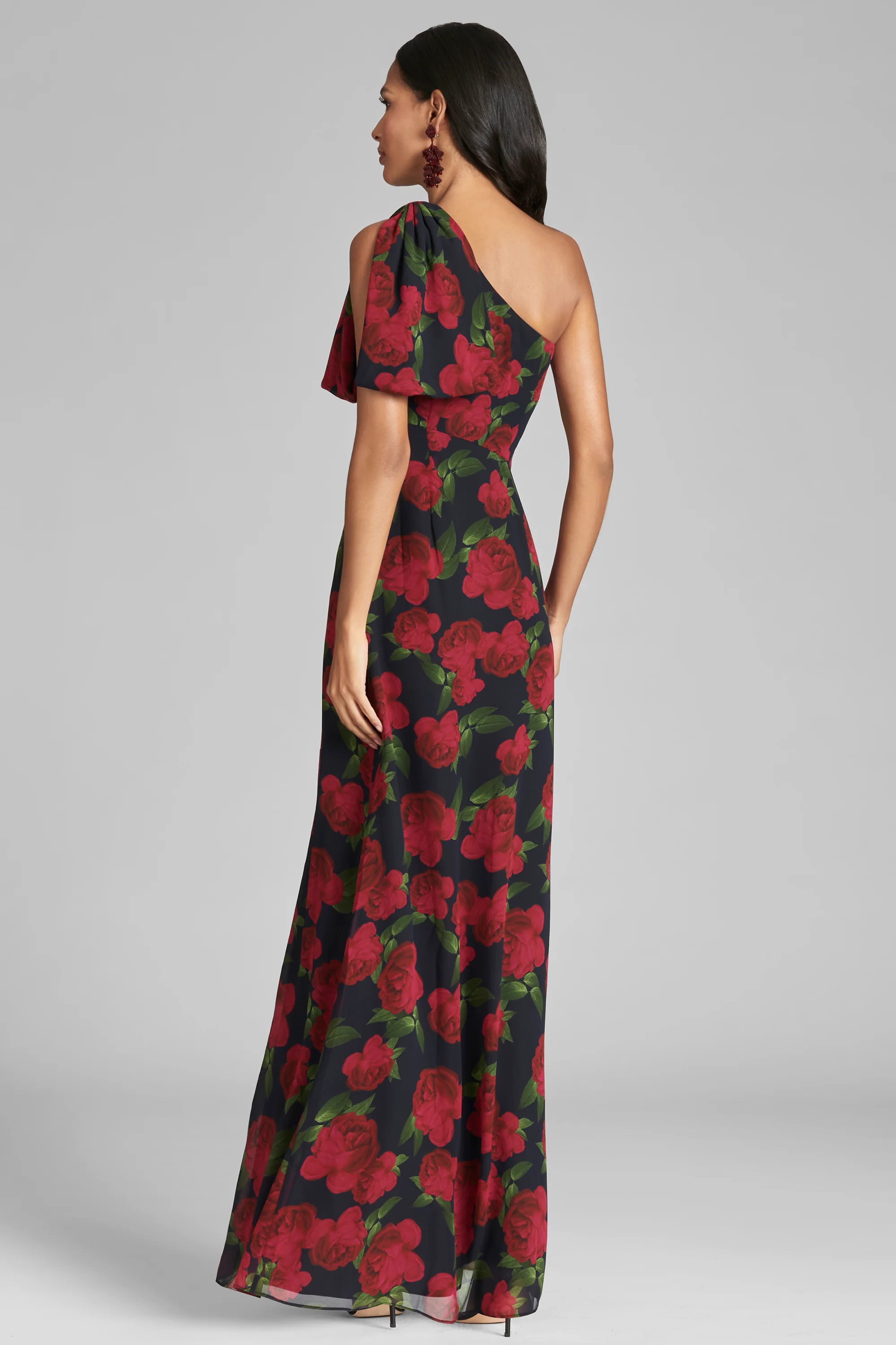 CHELSEA GOWN - RUBY TEA ROSES - FINAL SALE - Image 3