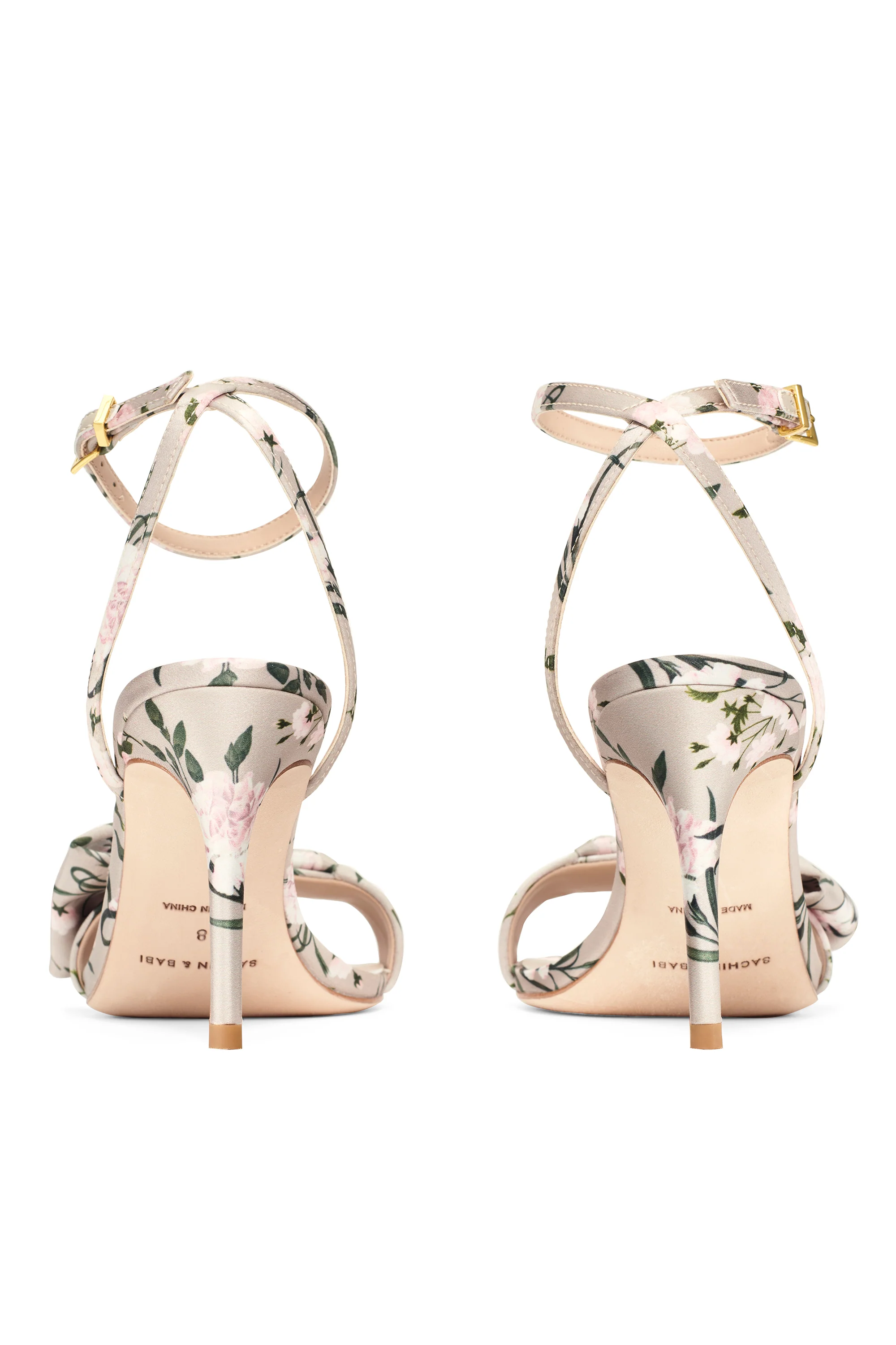 CHELSEA OBI-BOW OPEN TOE - PEWTER ENGLISH ROSE - Image 4
