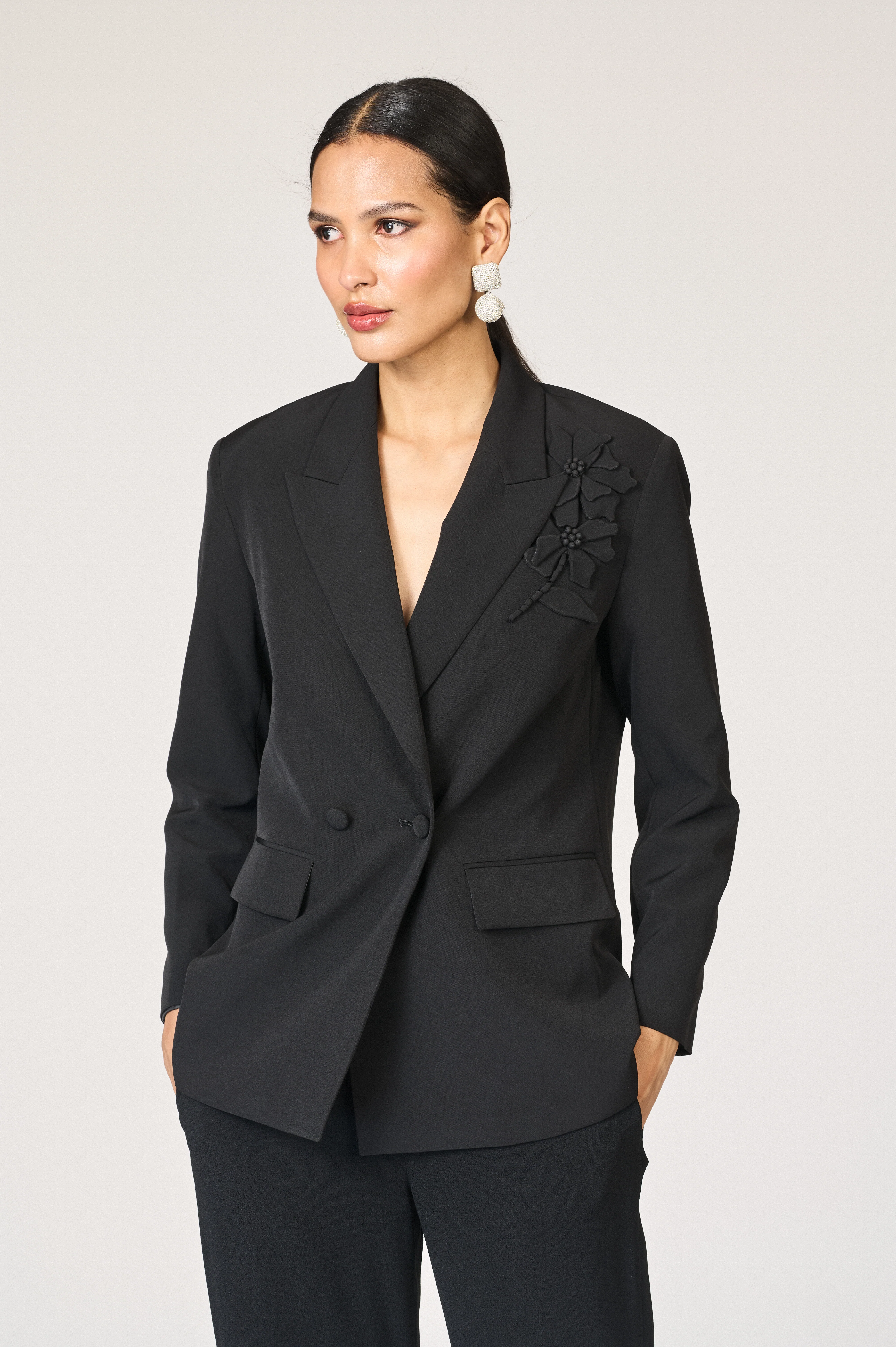 CRAWFORD BLAZER - BLACK - Image 2