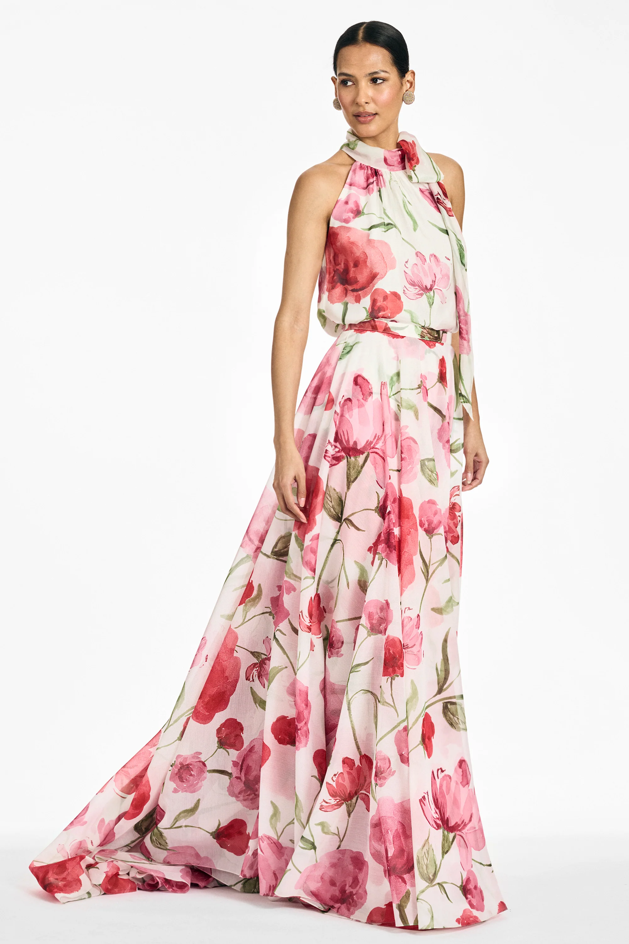 DEIRDRE TOP - GRANDE WATERCOLOR POPPIES - Image 4