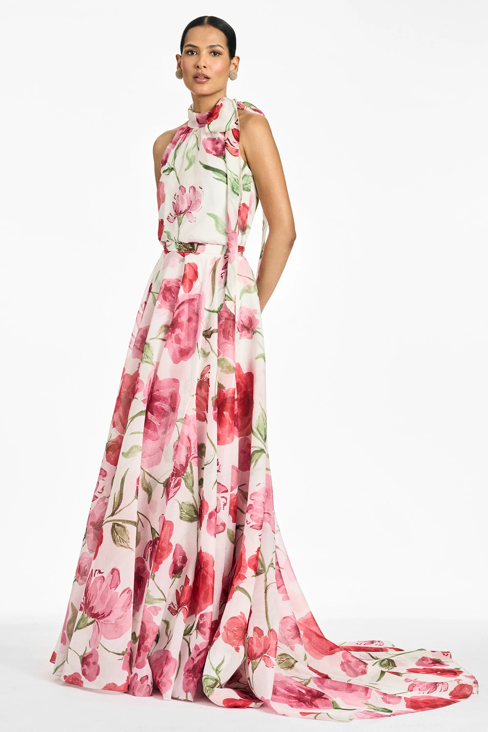DEIRDRE TOP - GRANDE WATERCOLOR POPPIES - Image 6