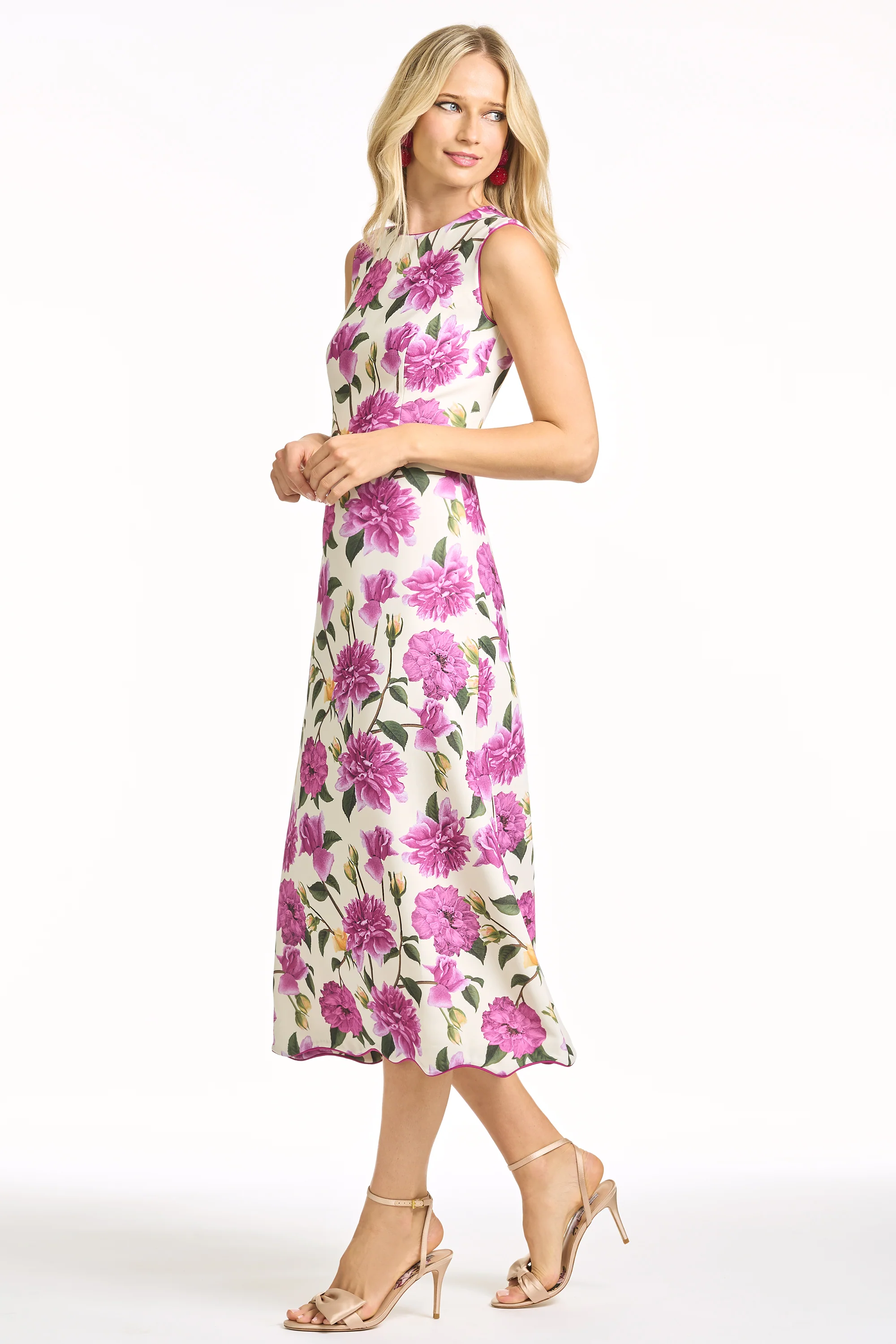 DEVON DRESS - AZALEA PINK PEONY - Image 3