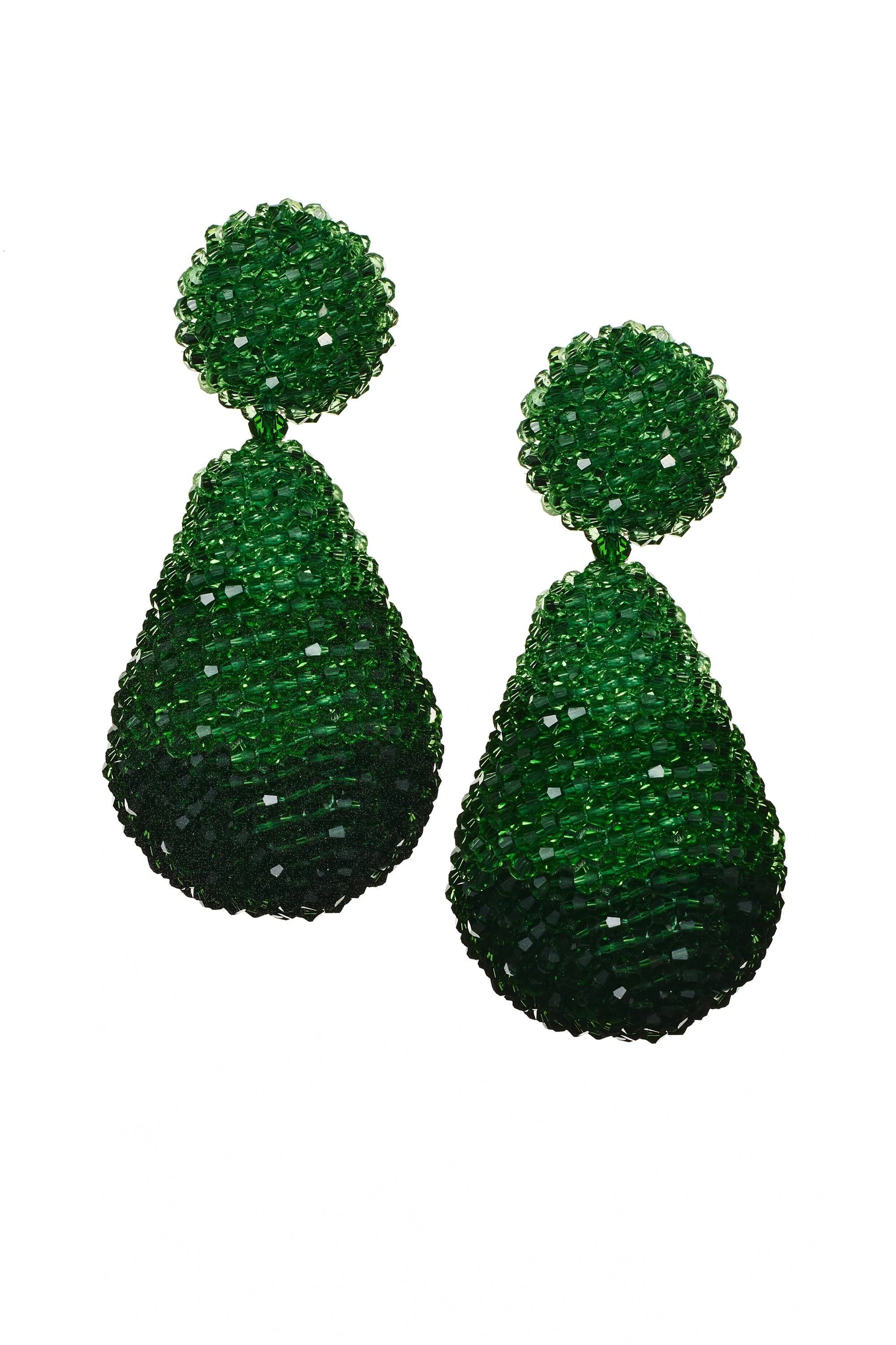 ELISE EARRINGS - EMERALD - Image 2