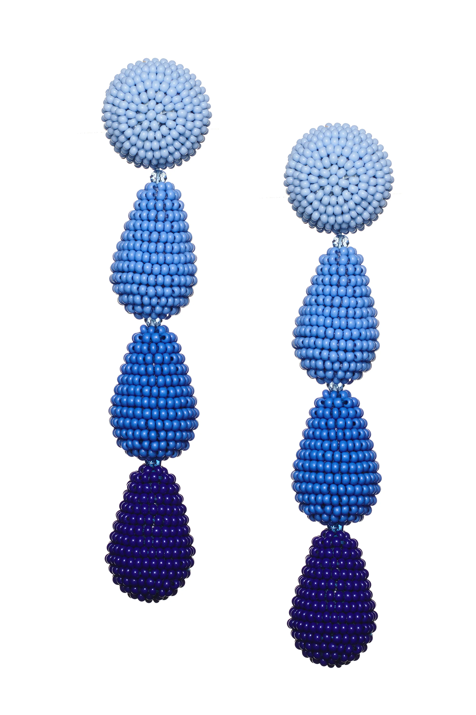 ELIZA EARRINGS - BLUE OMBRE - Image 2