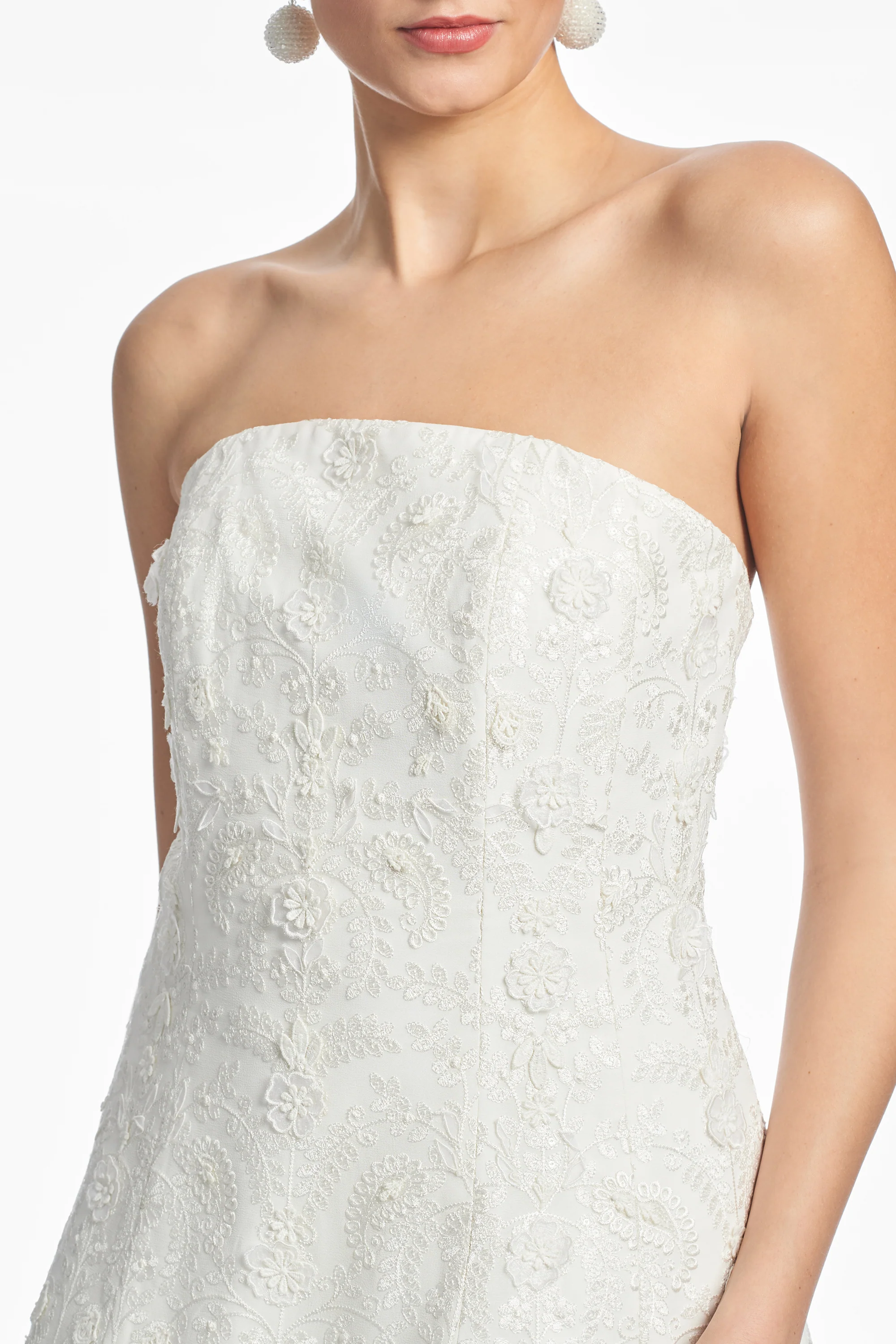 EMBELLISHED ALANNA DRESS - IVORY - Image 3