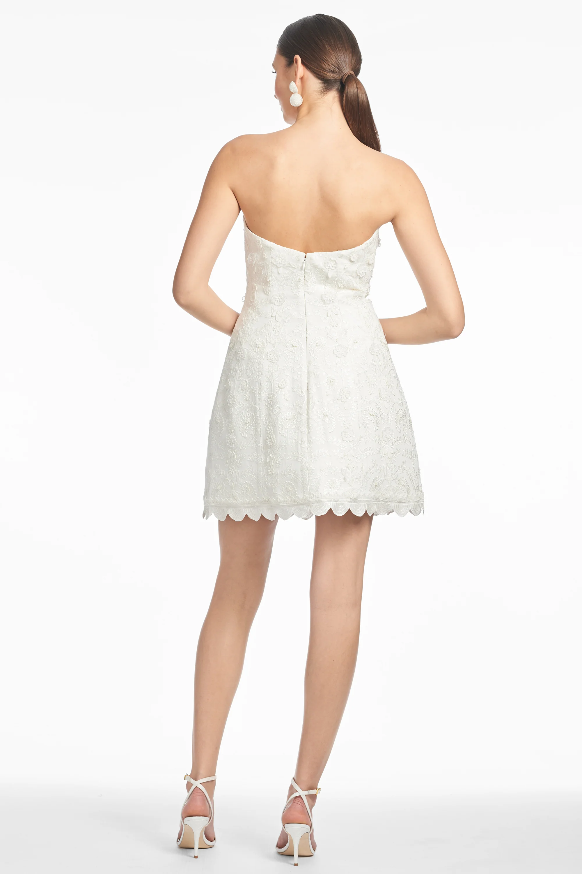 EMBELLISHED ALANNA DRESS - IVORY - Image 4
