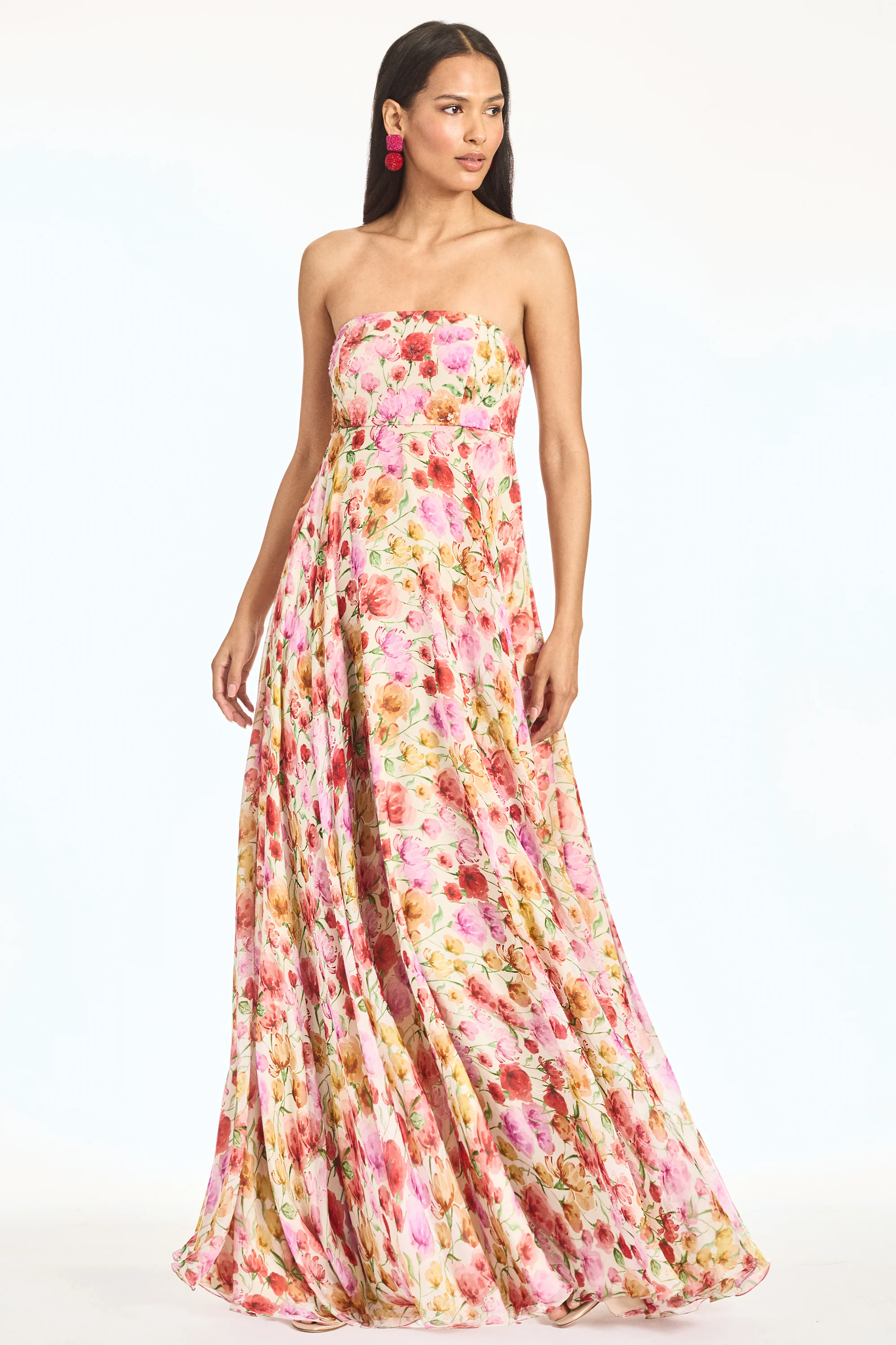 EMBELLISHED AMES GOWN - SUNSET POPPIES - Image 6