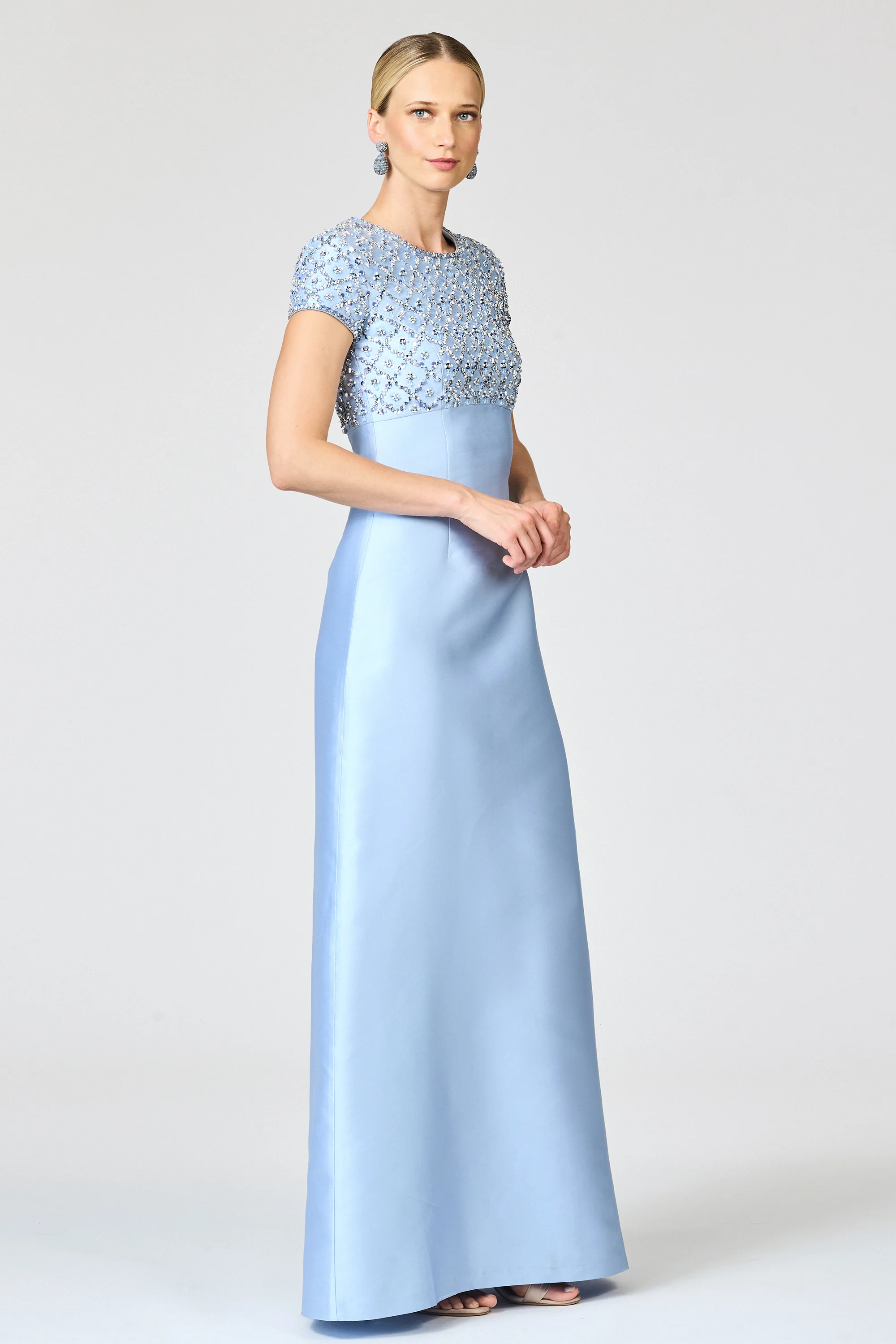 EMBELLISHED AMSTERDAM GOWN - GLACIAL BLUE - Image 4