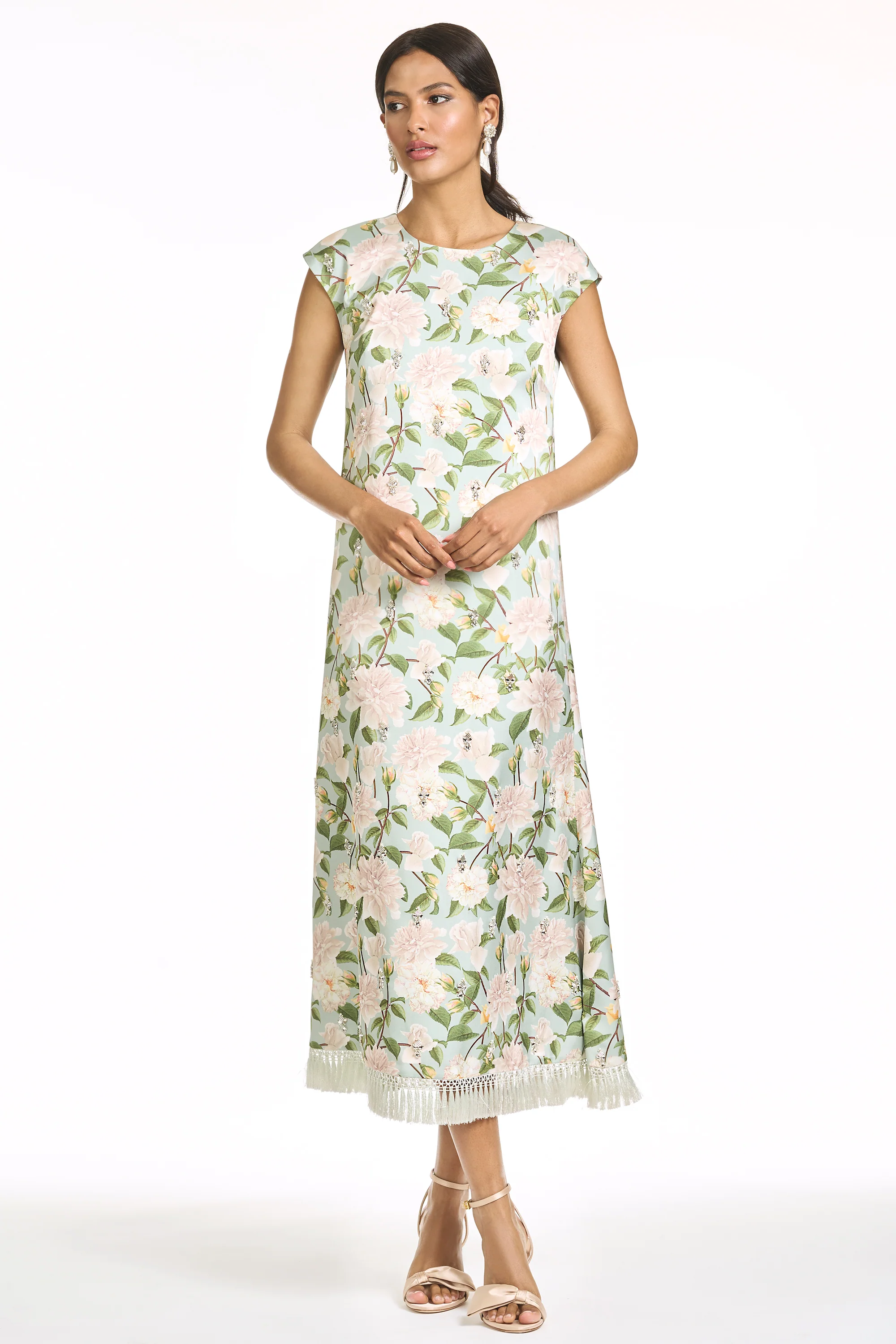 EMBELLISHED ANNETTE DRESS - CELADON SWEETBRIAR - Image 3