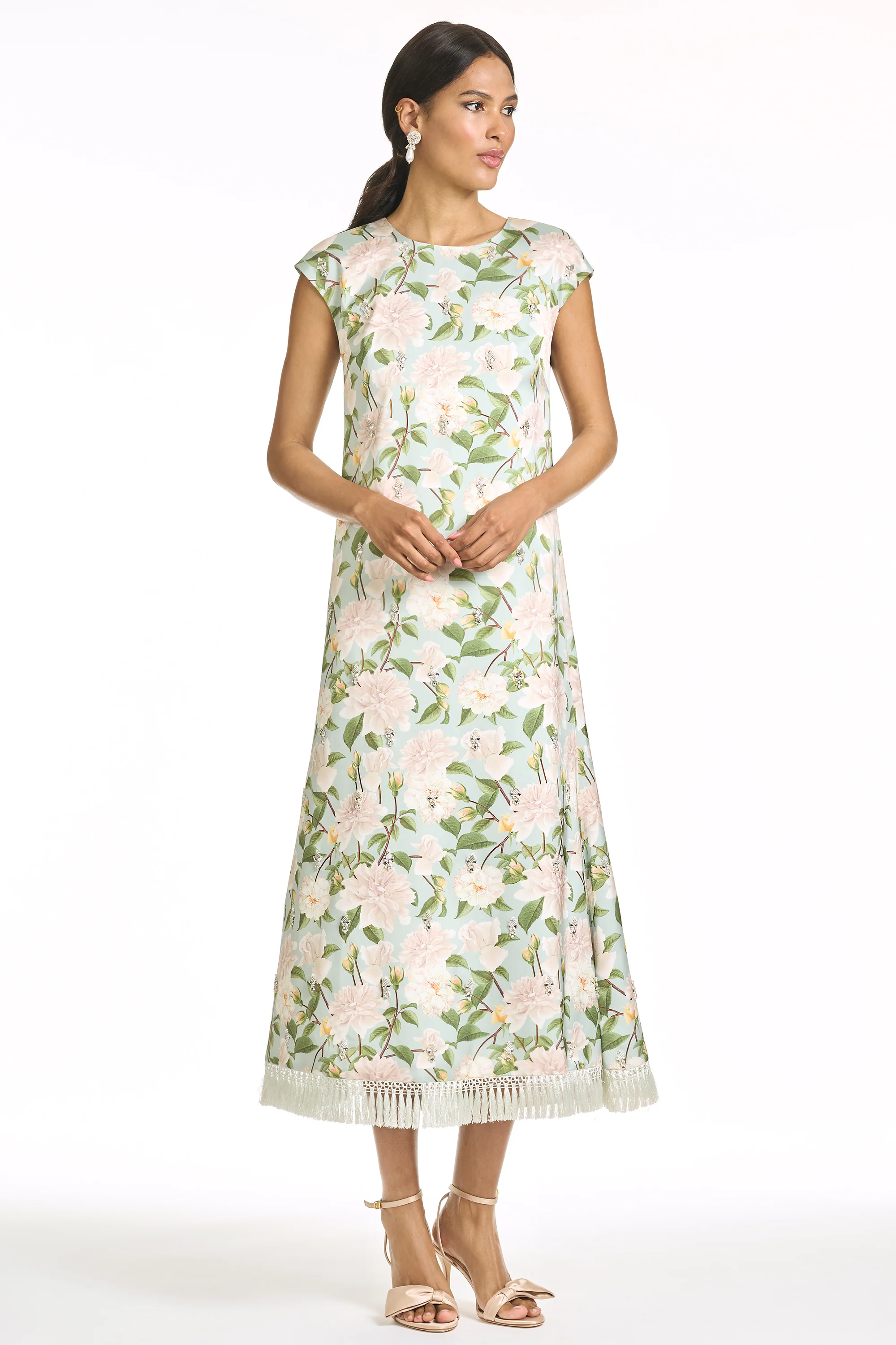 EMBELLISHED ANNETTE DRESS - CELADON SWEETBRIAR - Image 4