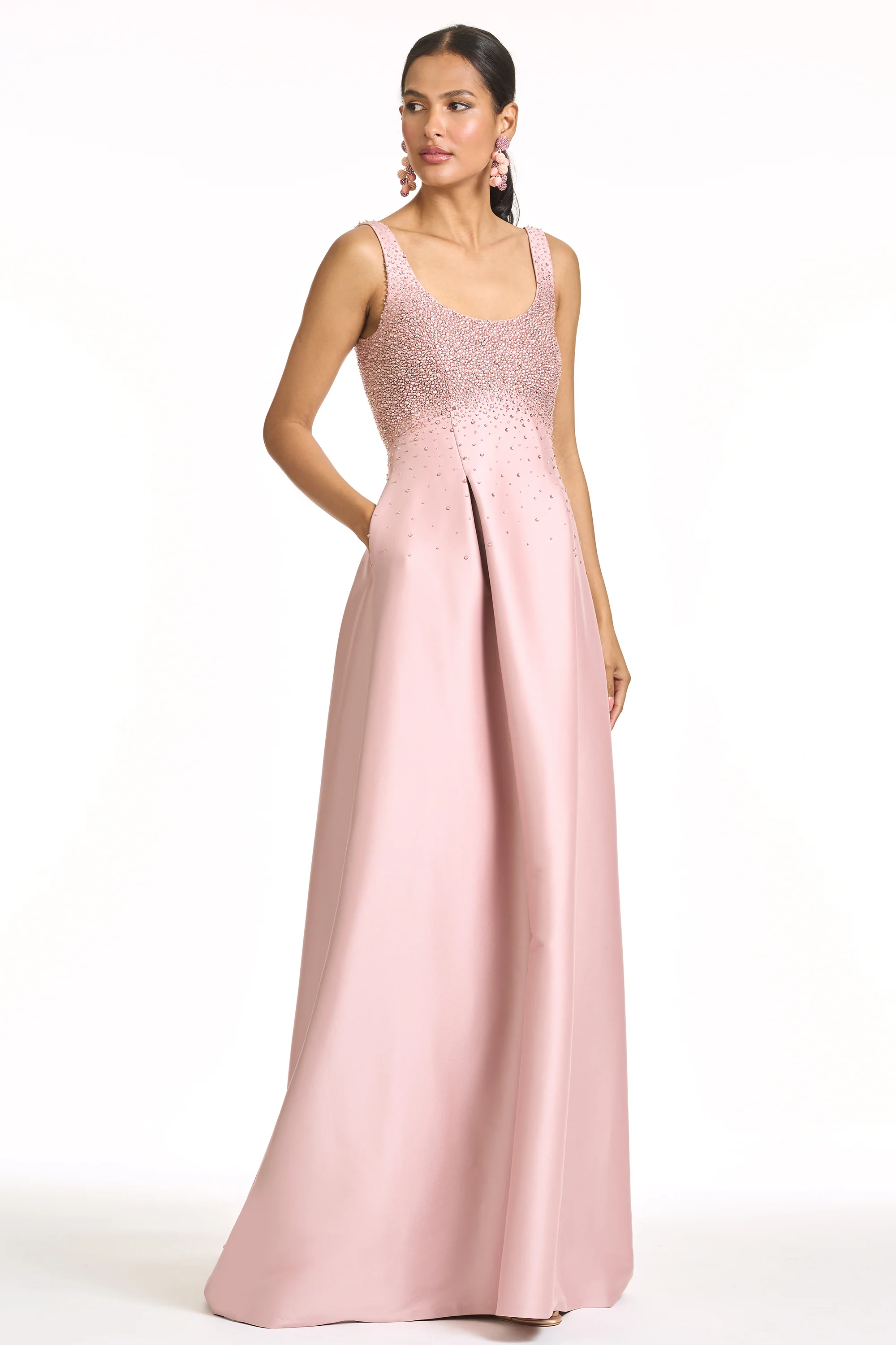 EMBELLISHED AURORA GOWN - ROSE QUARTZ - Image 4