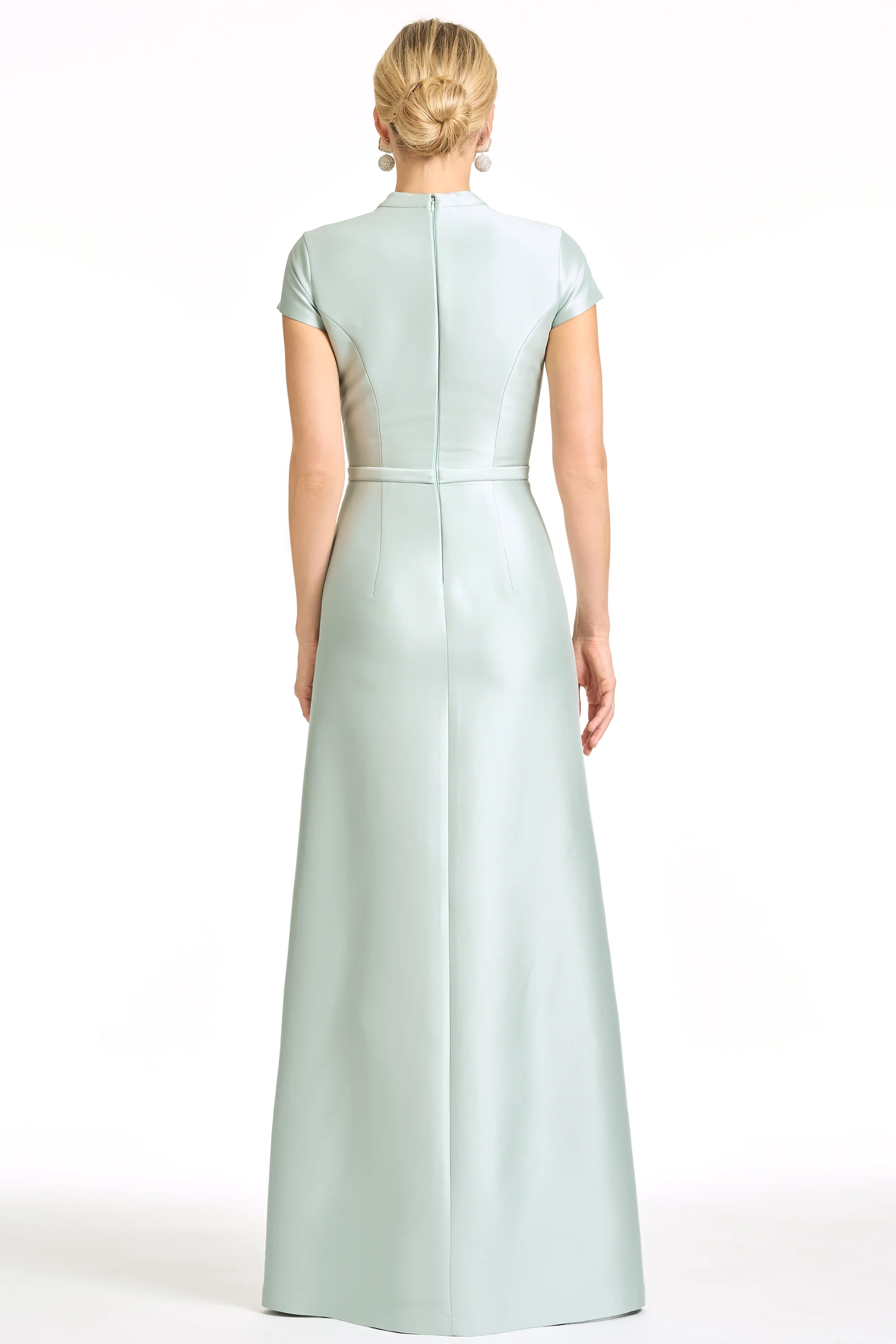 EMBELLISHED CHARLOTTE GOWN - CELADON - Image 6