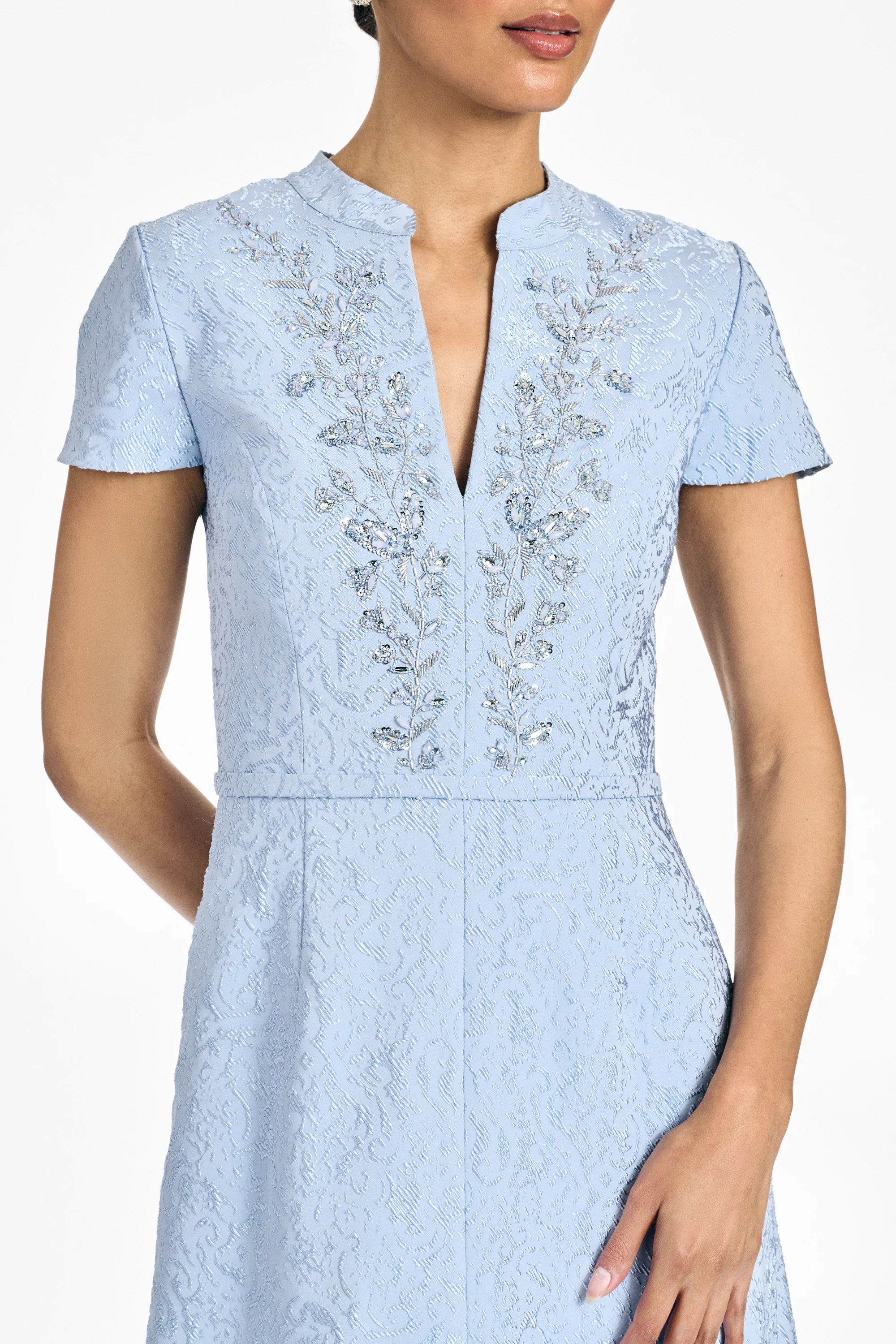EMBELLISHED CHARLOTTE GOWN - ICE BLUE - Image 2