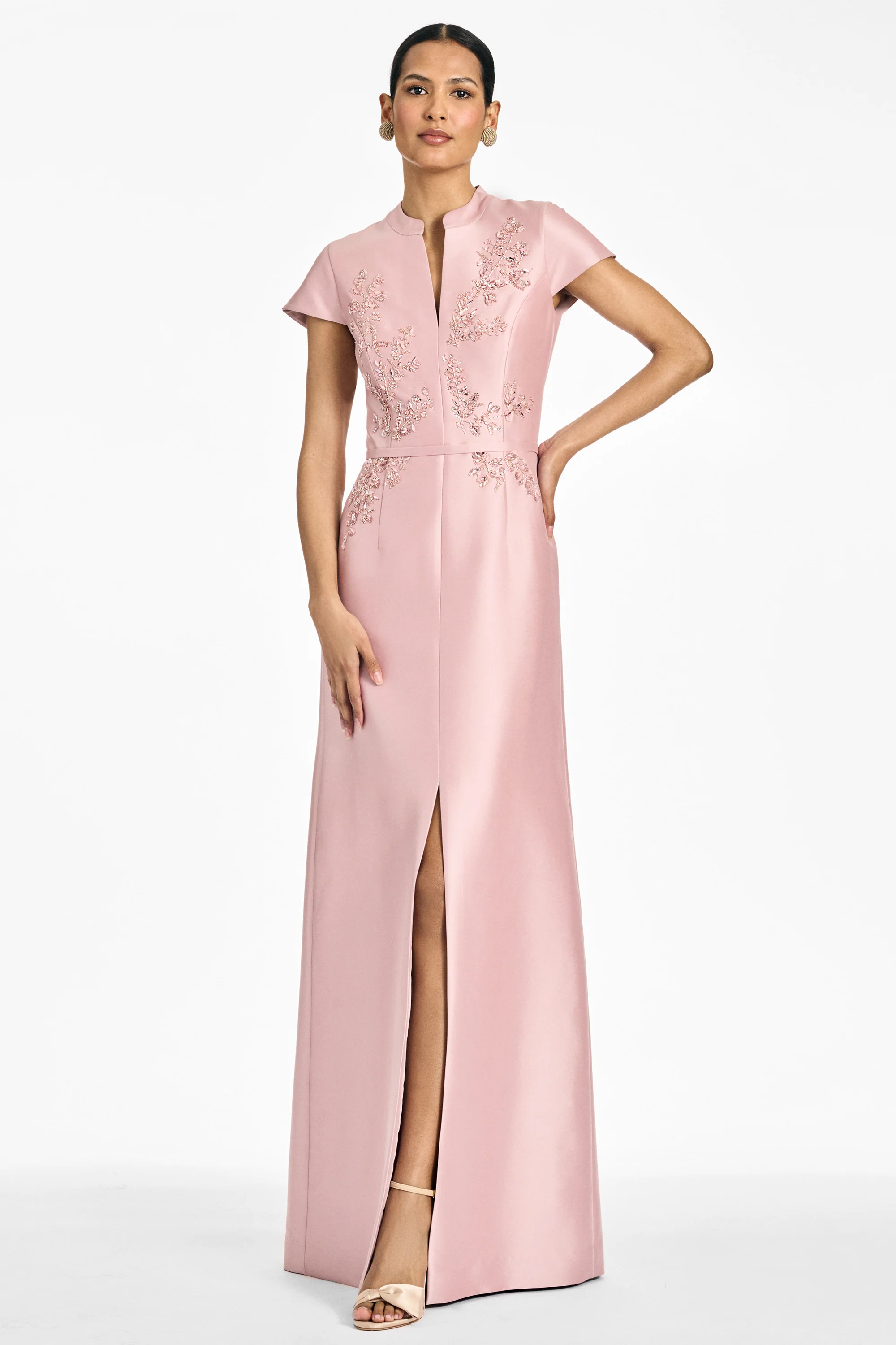 EMBELLISHED CHARLOTTE GOWN - ROSE QUARTZ - Image 2