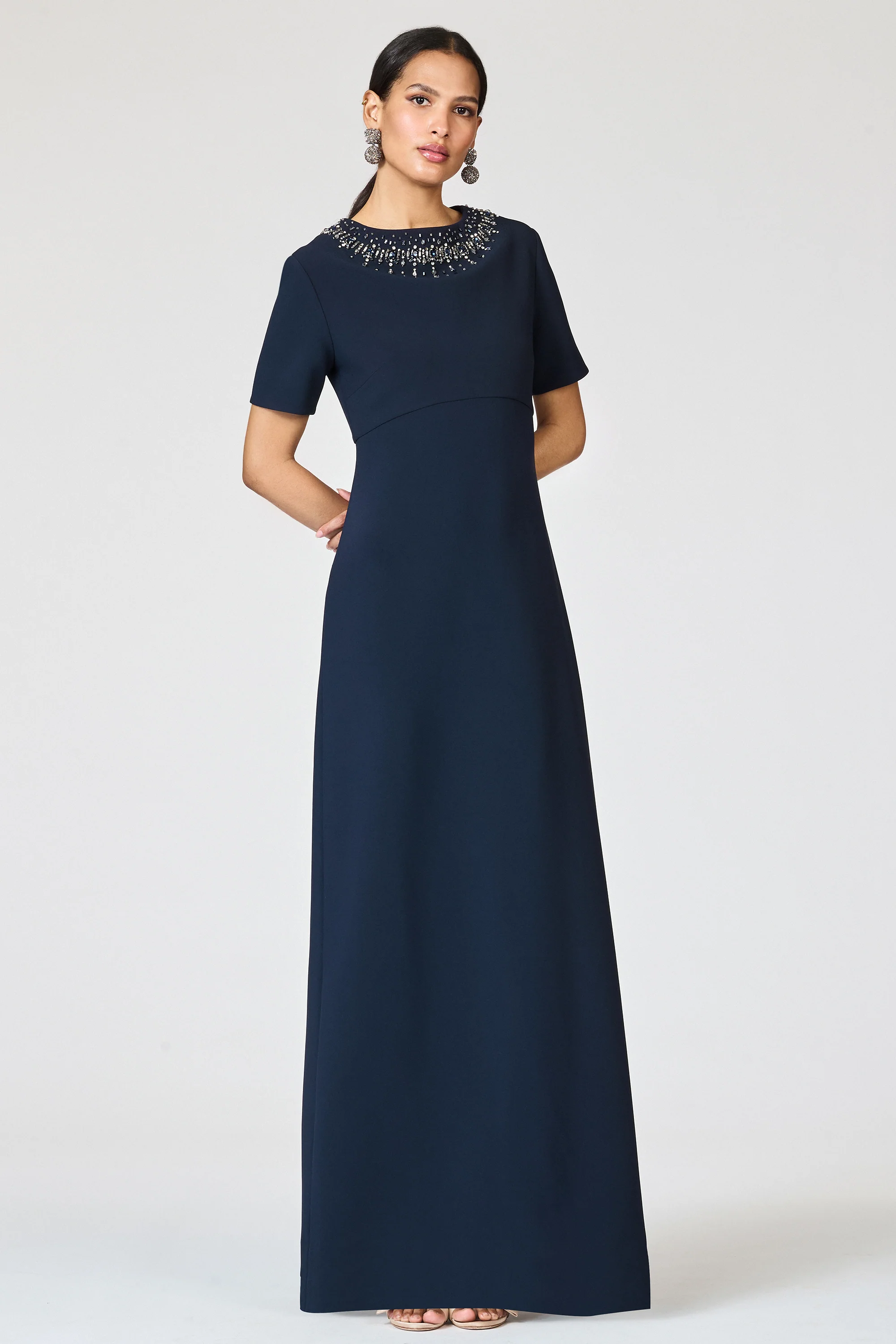 EMBELLISHED FRANCA GOWN - MIDNIGHT - FINAL SALE - Image 3