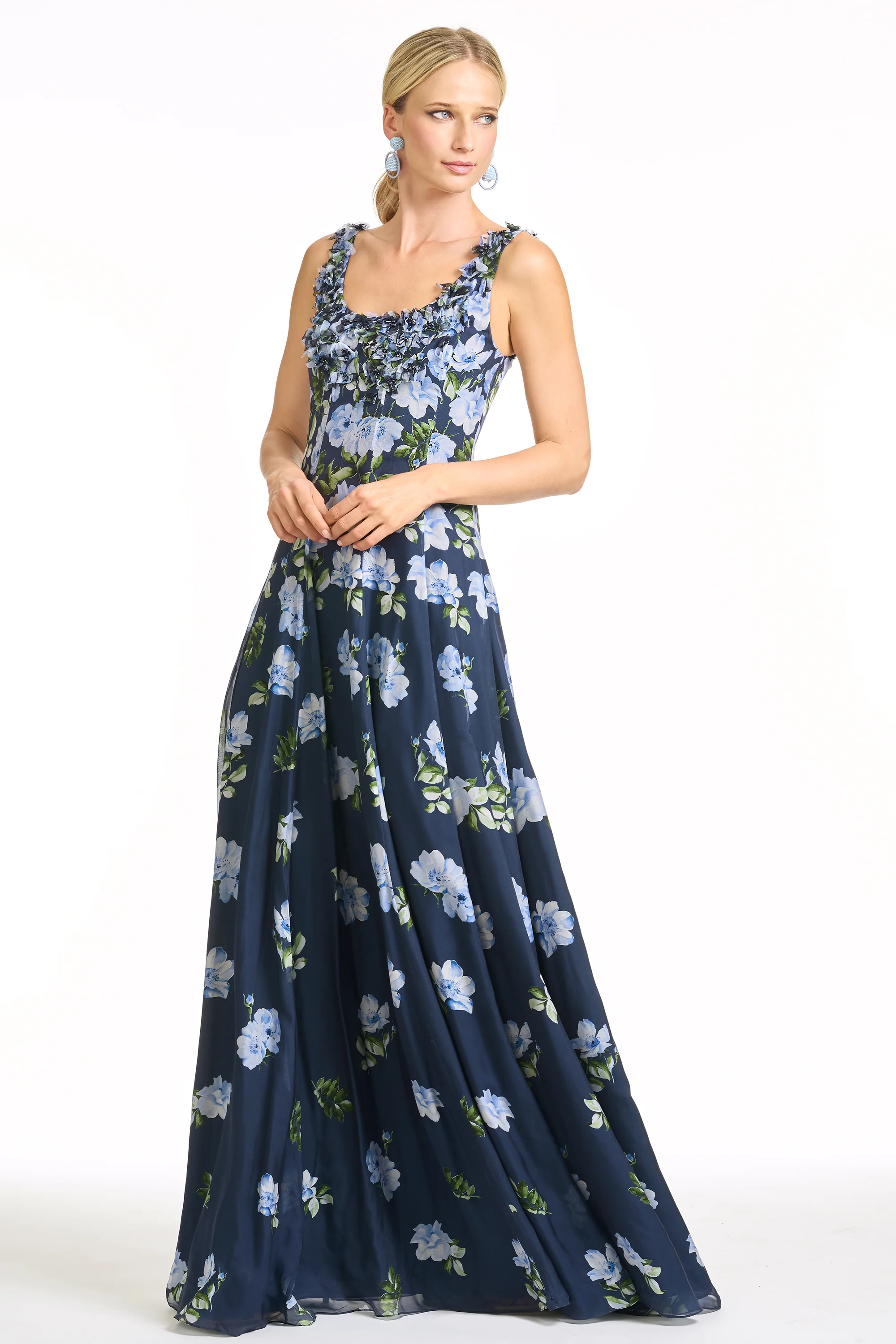 EMBELLISHED INDIRA GOWN - CORSAGE DEGRADE - Image 3