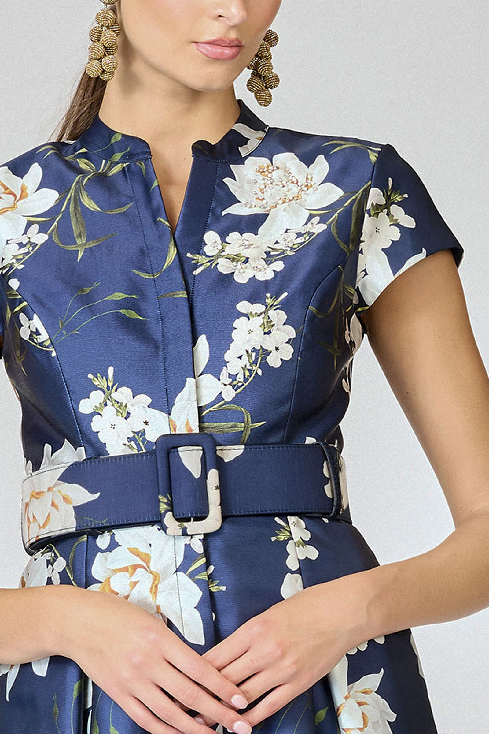EMBELLISHED MARTA GOWN - NAVY NARCISSUS - FINAL SALE - Image 3