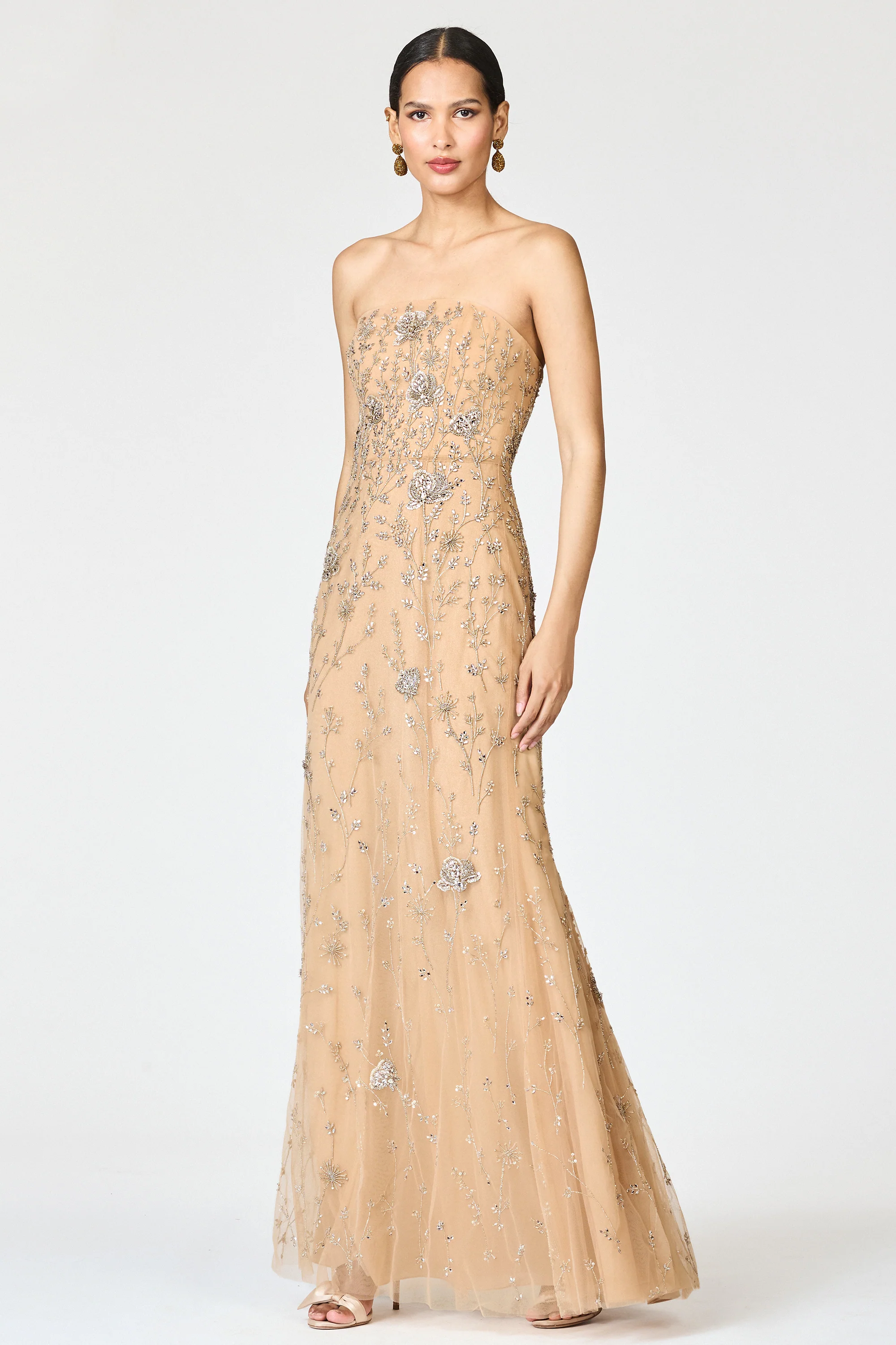 EMBELLISHED VIENNA GOWN - FAWN - Image 2