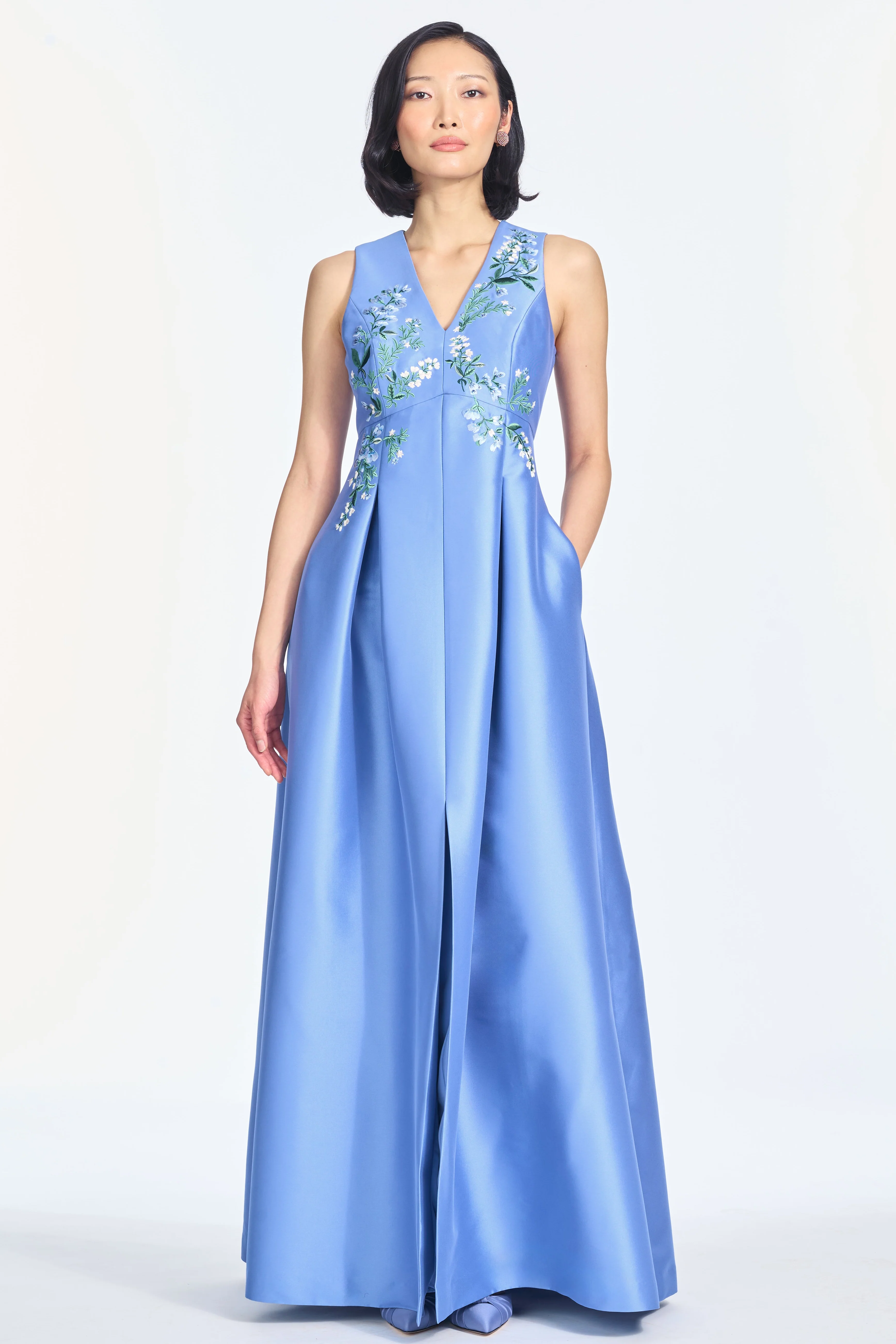 EMBROIDERED BROOKLYNNE GOWN - OPAL - Image 3