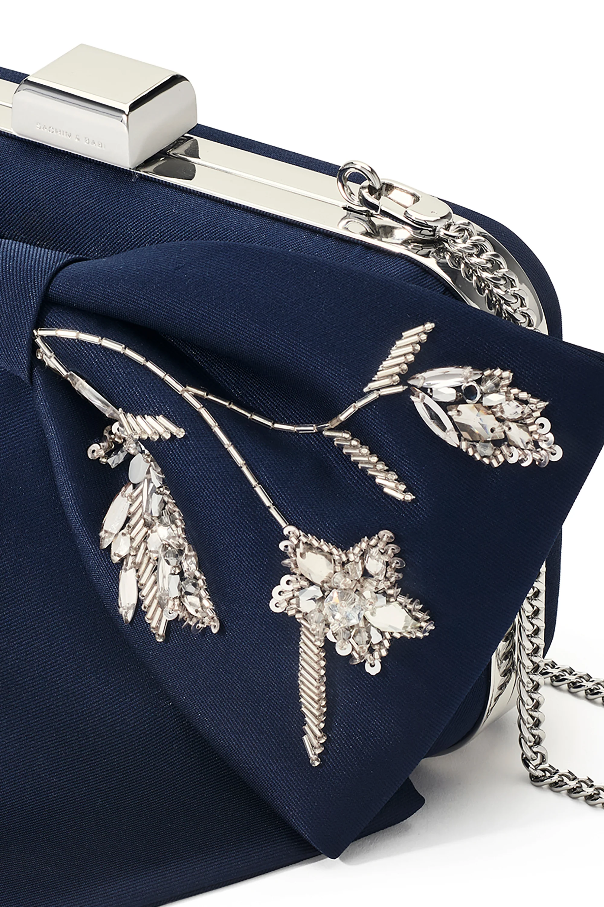 EMBROIDERED CUPIDS CLUTCH - NIGHT SKY - Image 3