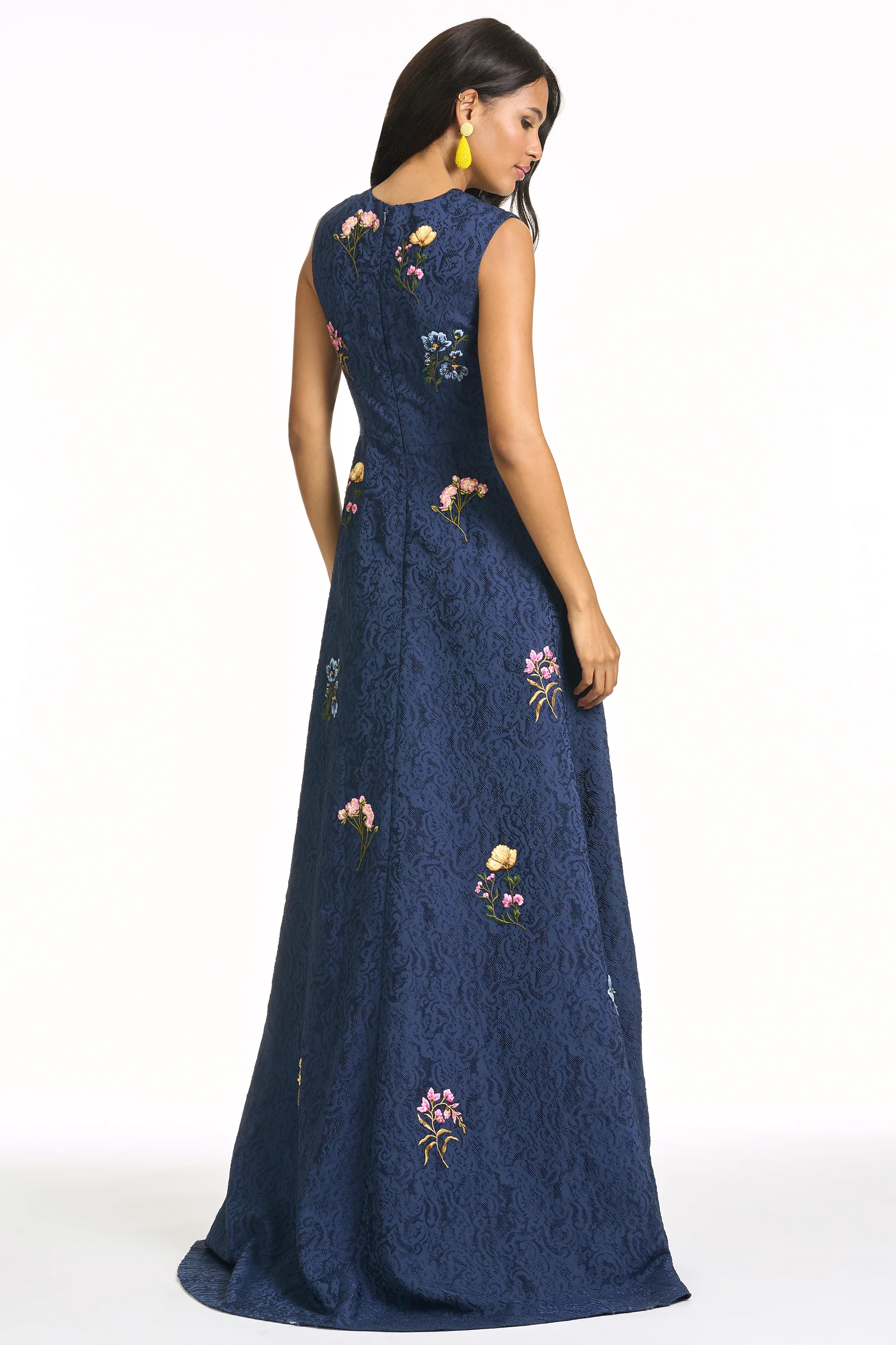 EMBROIDERED RANI GOWN - MIDNIGHT - Image 7