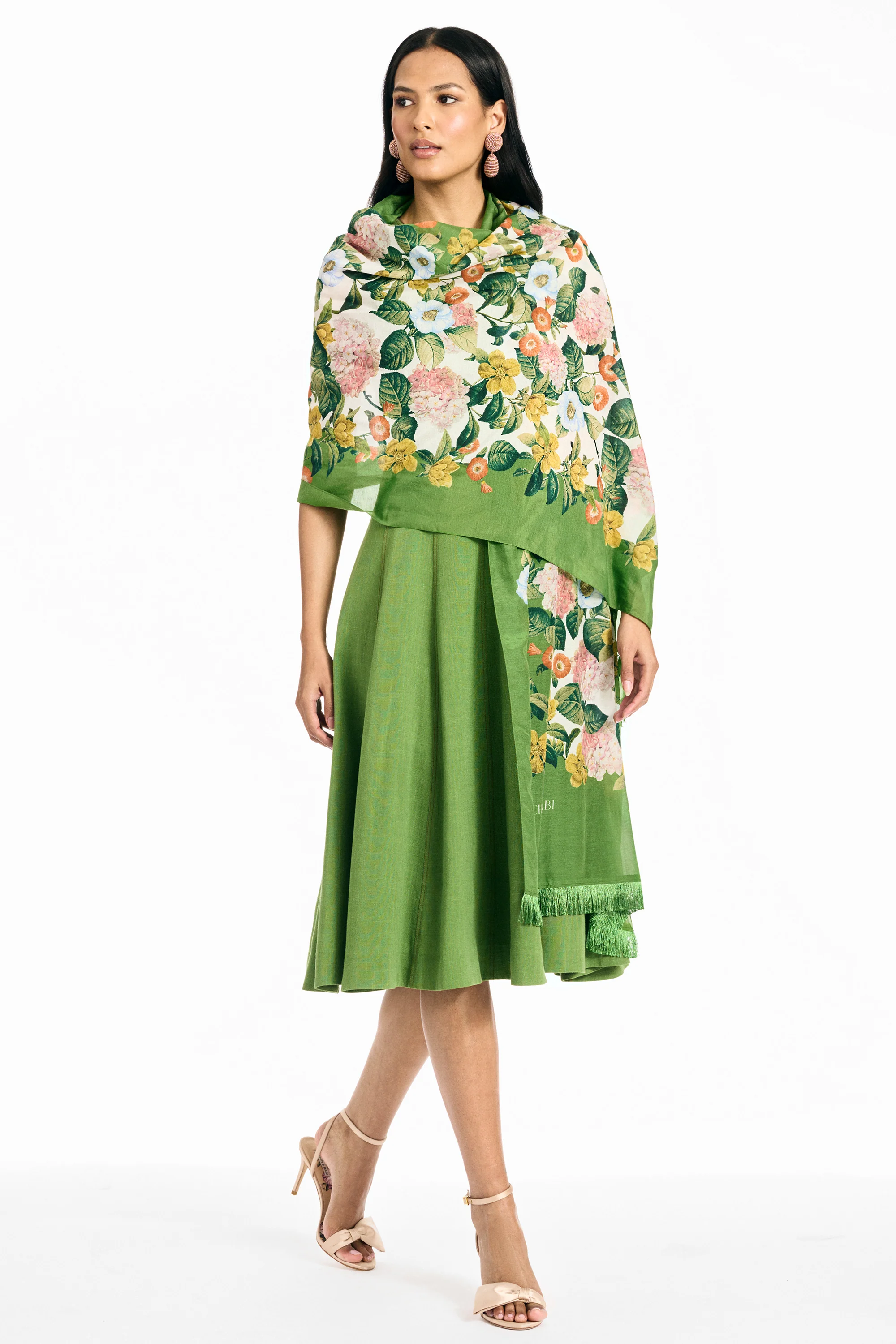 FLORIE SCARF - GREEN GARDENS - Image 3