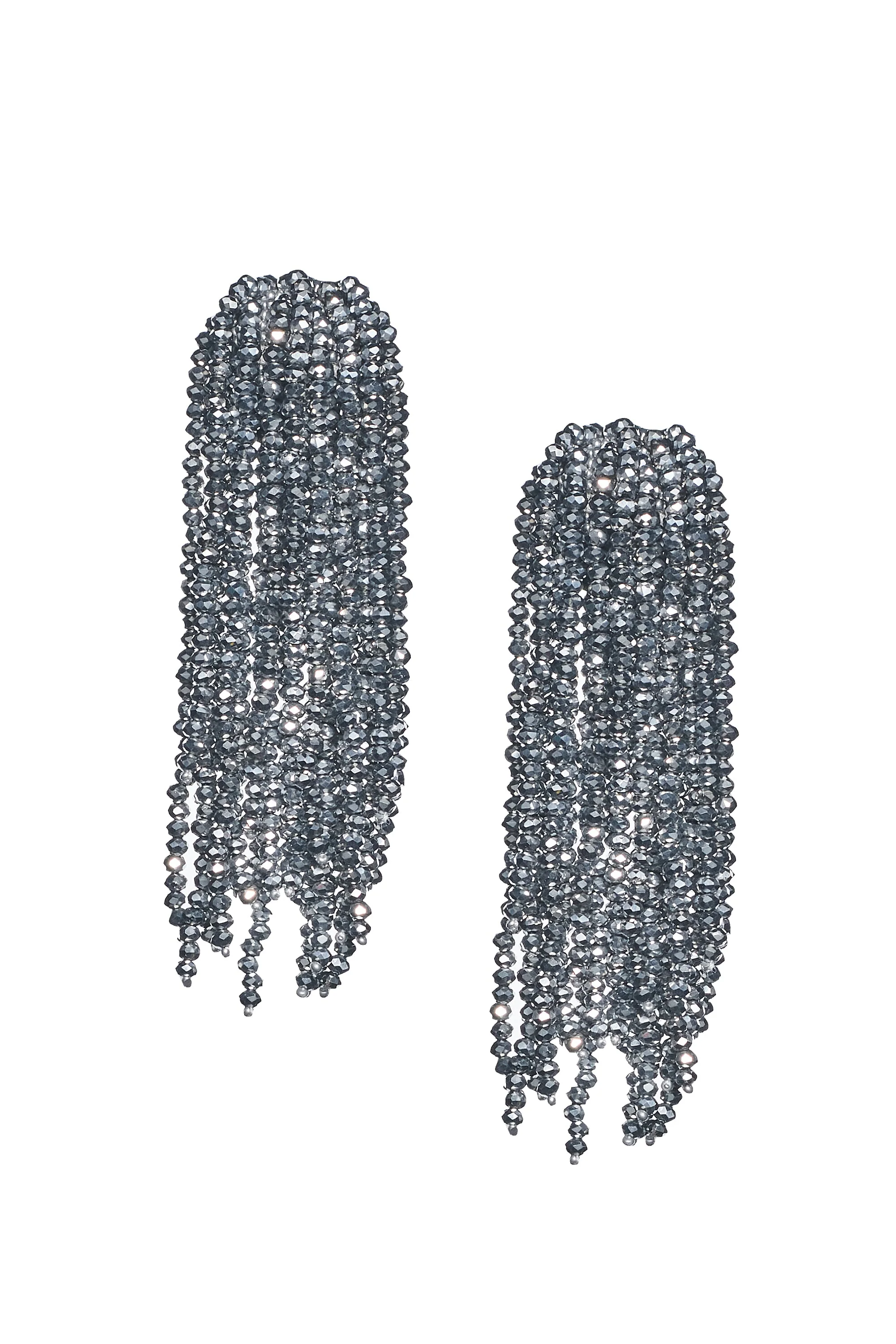 FOUNTAIN EARRINGS - SILVER - Image 2