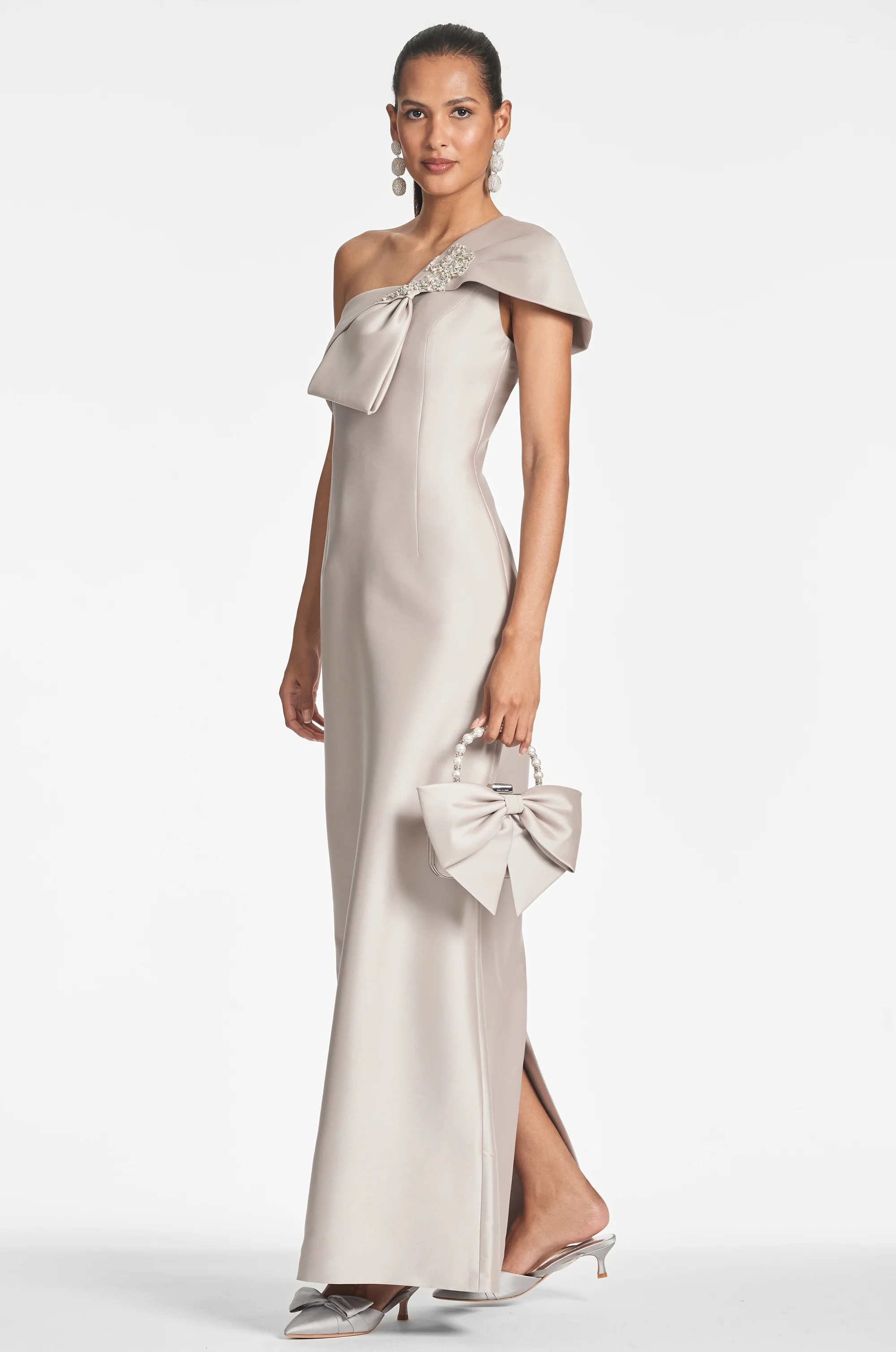 INES GOWN - FROSTY PEWTER - FINAL SALE