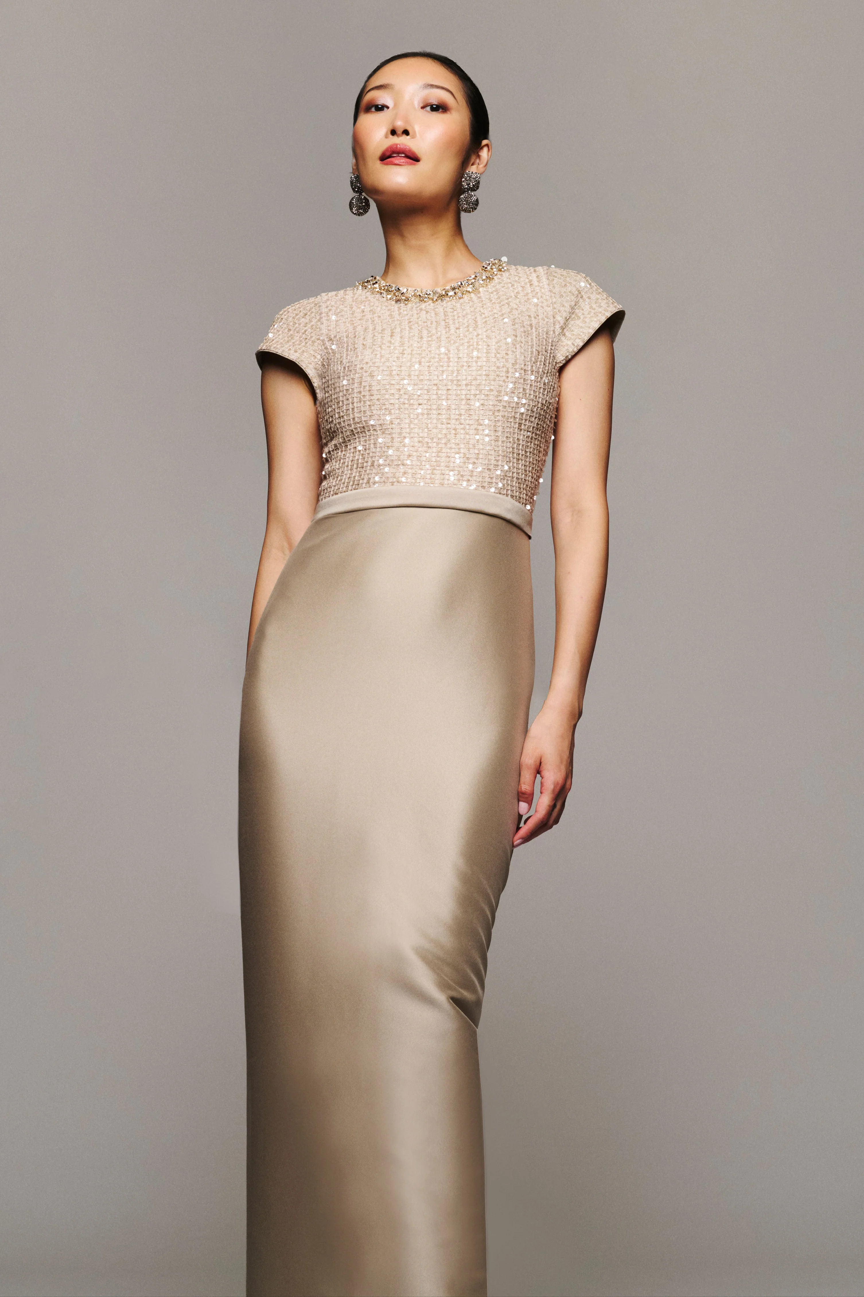 ISLA GOWN - DUNE/PEWTER - Image 2