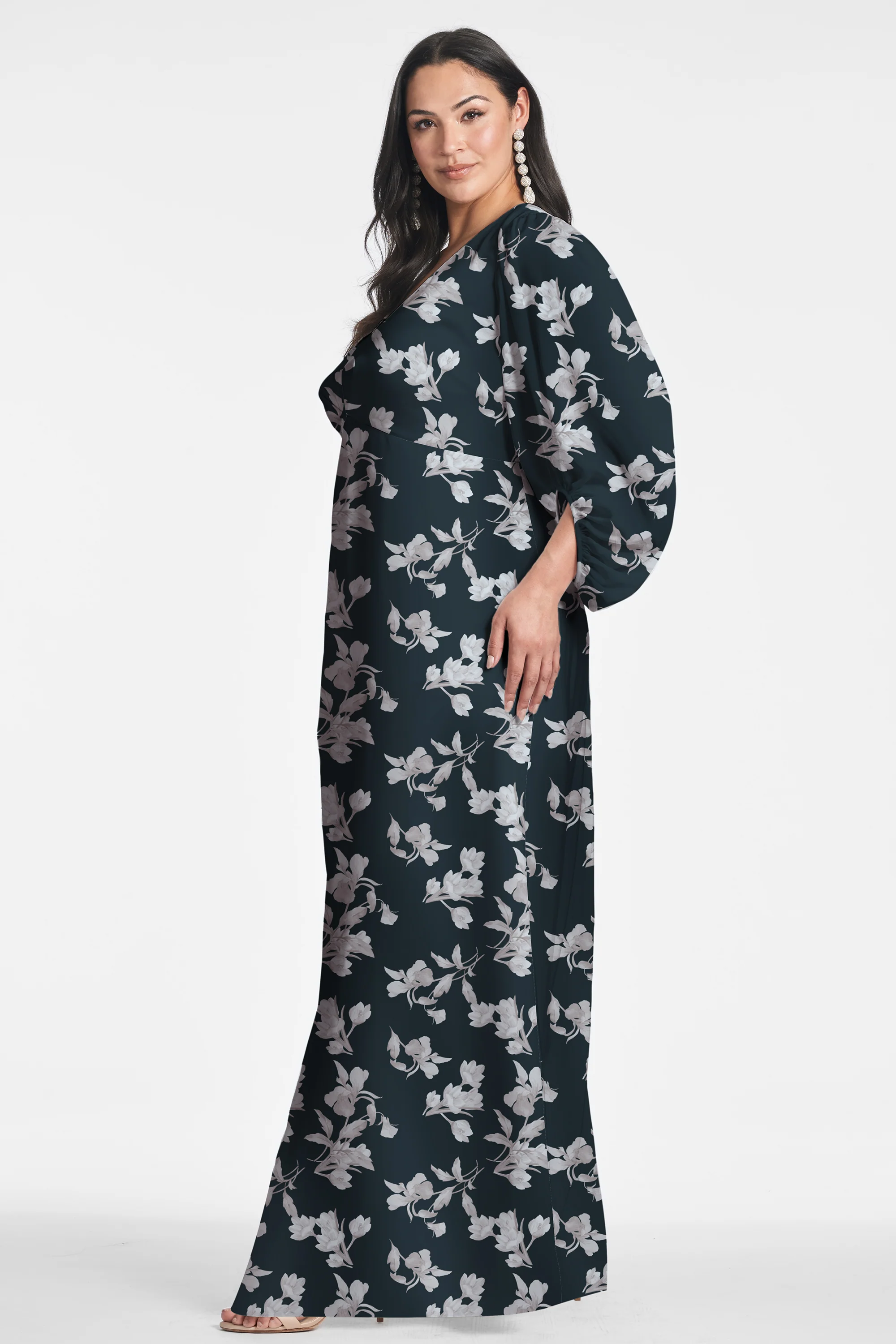 JENNY GOWN - NAVY VENETIA PETAL - Image 6