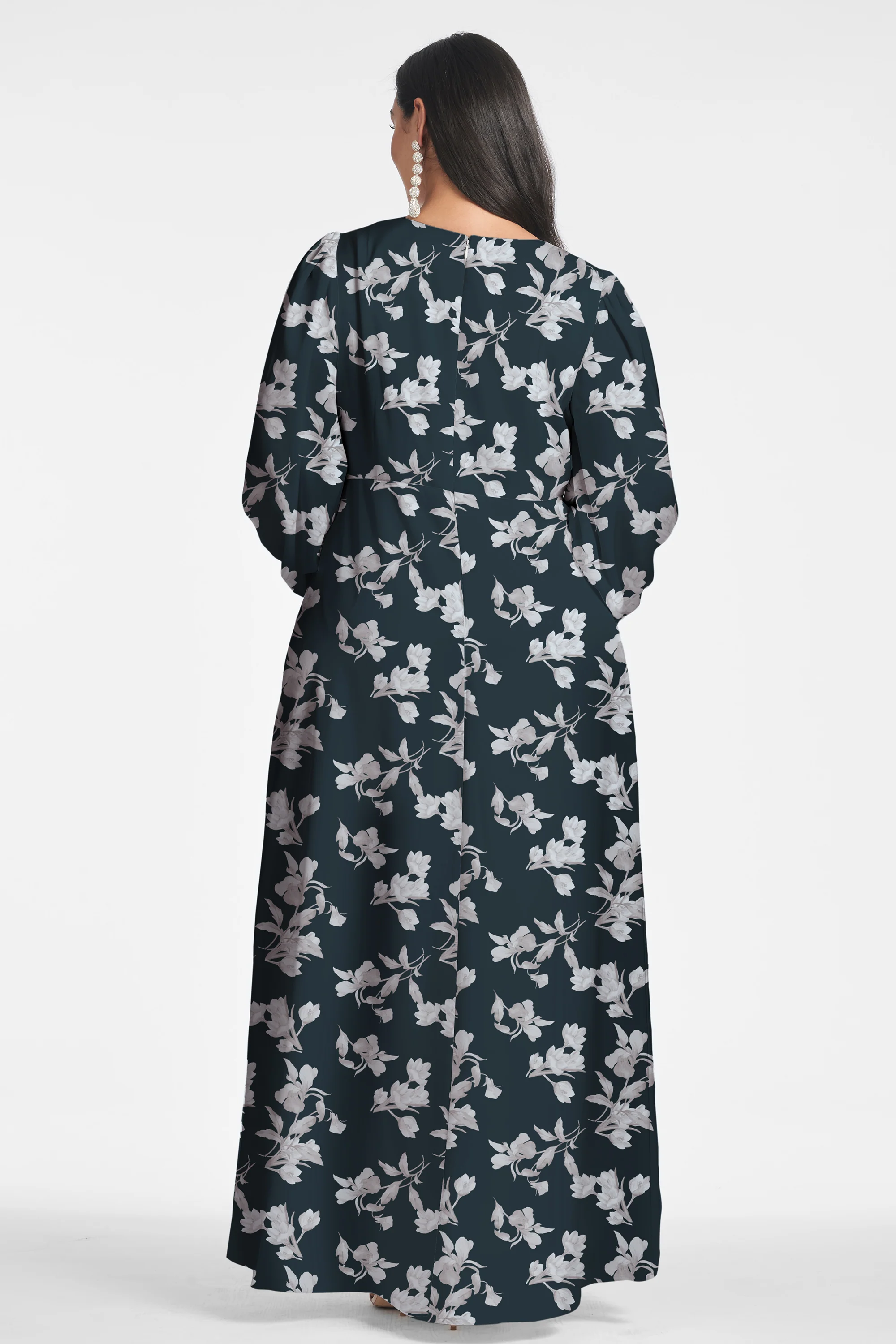 JENNY GOWN - NAVY VENETIA PETAL - Image 7