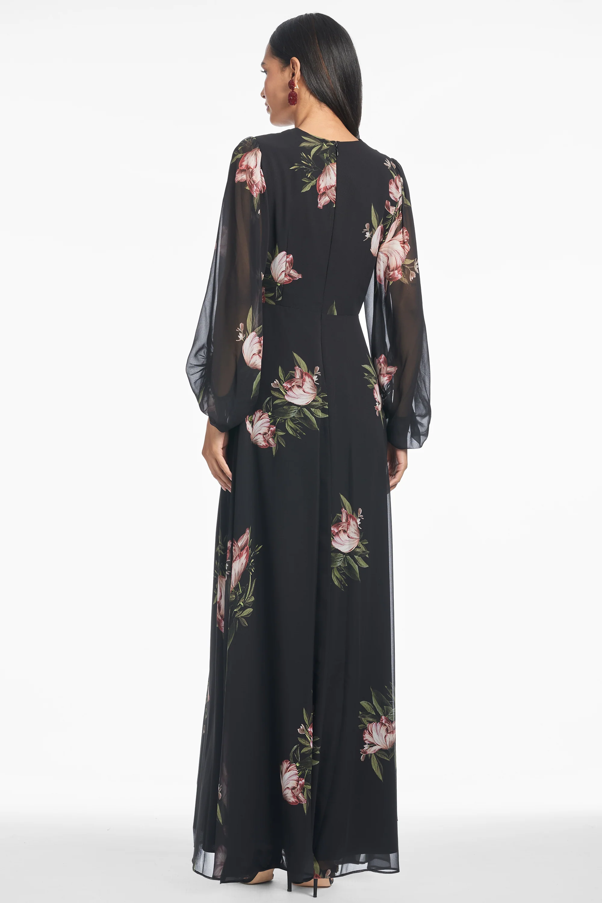 JENNY GOWN - NOIR BLOSSOM - Image 4