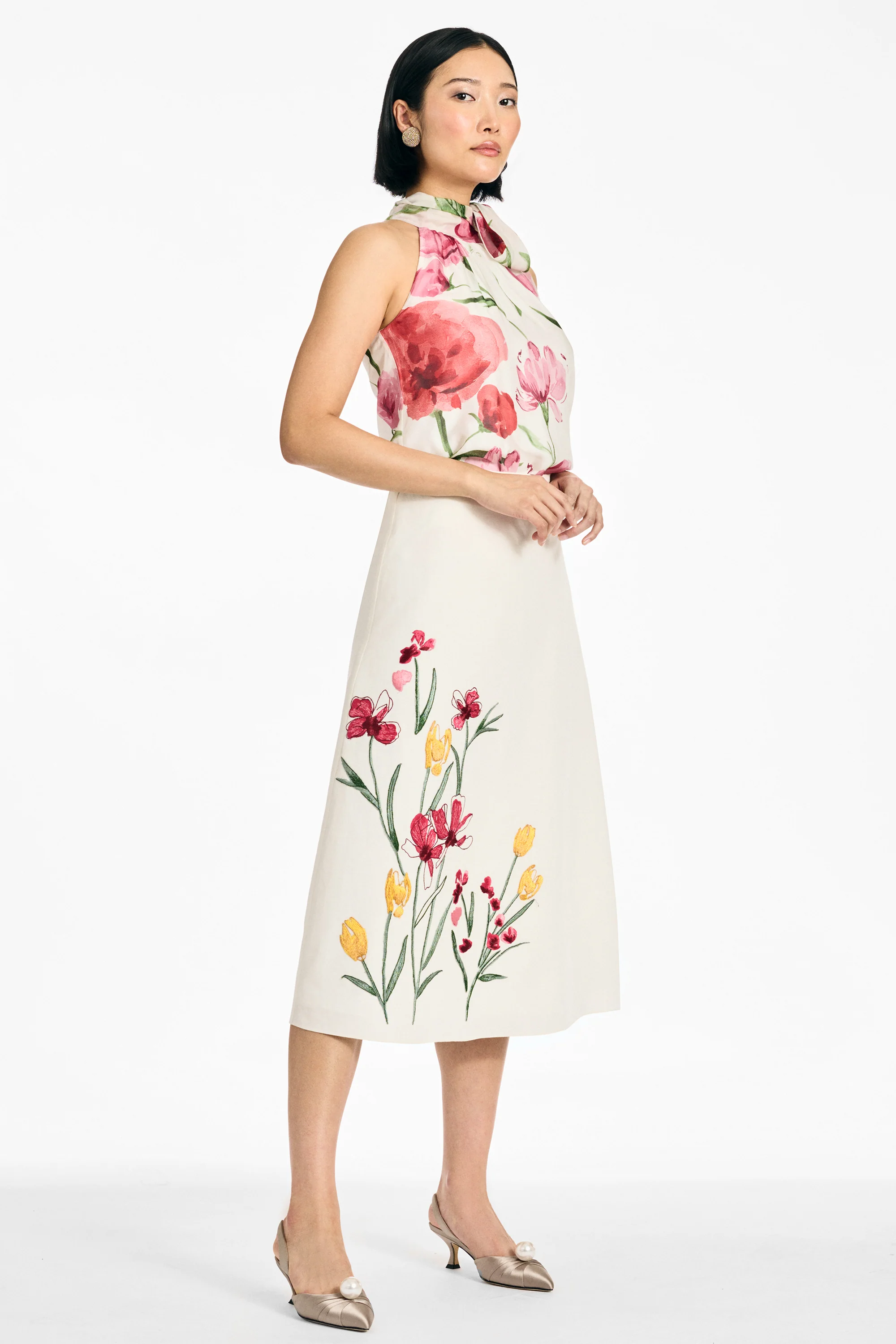 JOANNA SKIRT - EMBROIDERED WHITE - Image 6